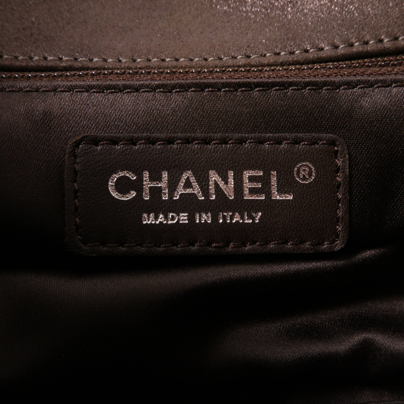 CHANEL 毛皮Fur CC Flap銀扣肩背袋灰色