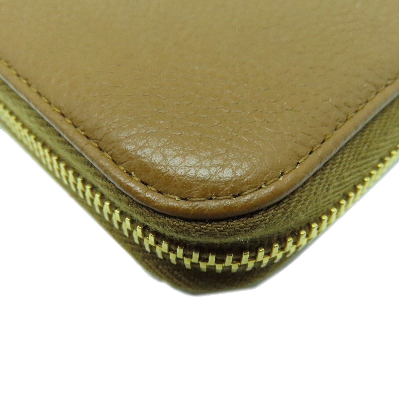 PRADA 牛皮皮革Long Wallet金扣長錢包啡色