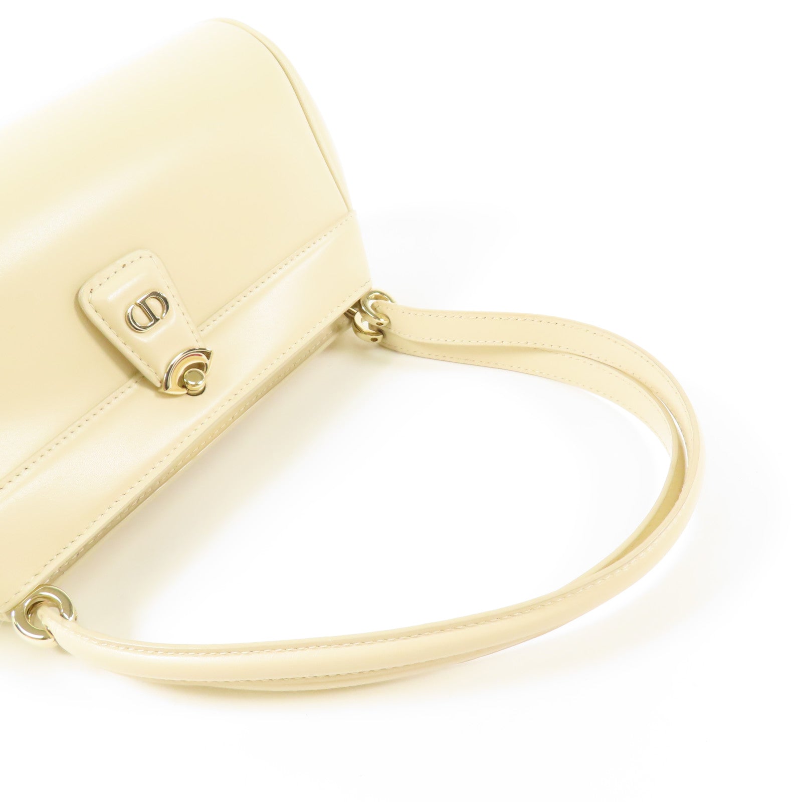 Dior 牛皮皮革Hand Bag金扣手挽袋