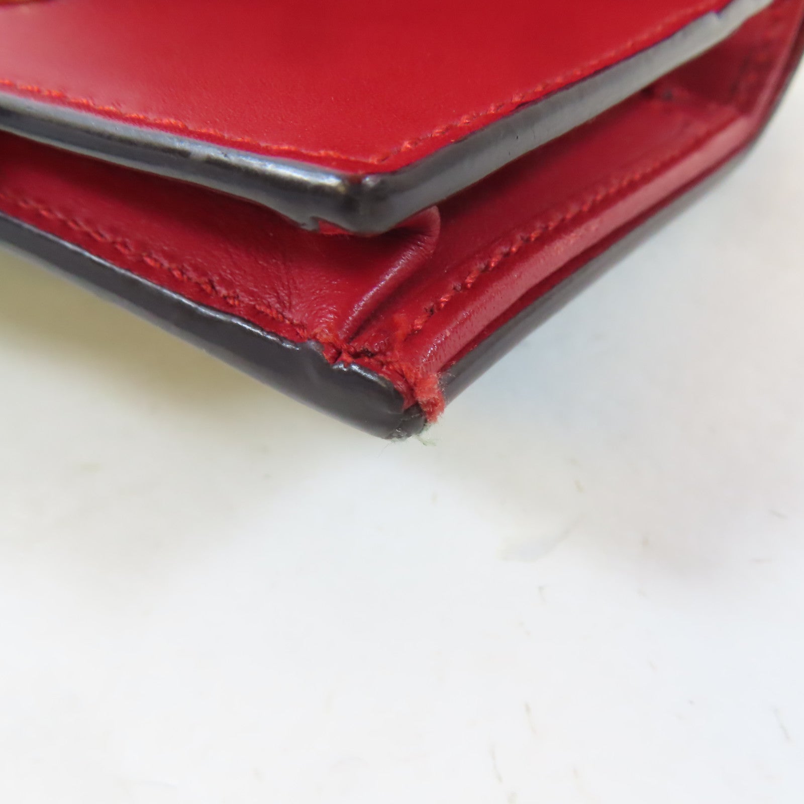 GUCCI 塗層帆布Fold Wallet金扣錢包灰色/藍色
