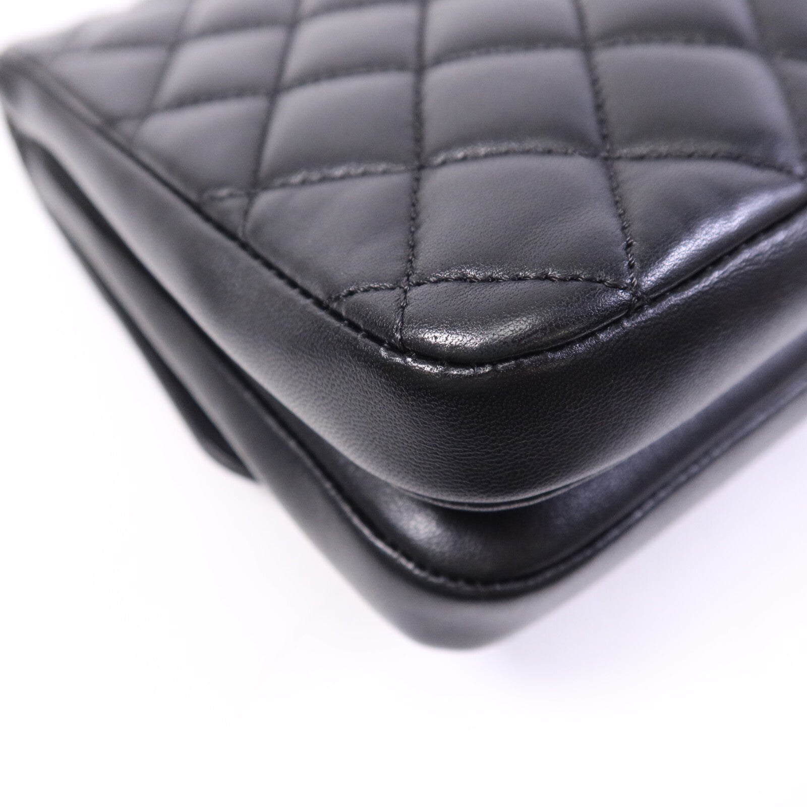 CHANEL 羊皮皮革Chain Shoulder Bag金扣鏈帶肩背袋