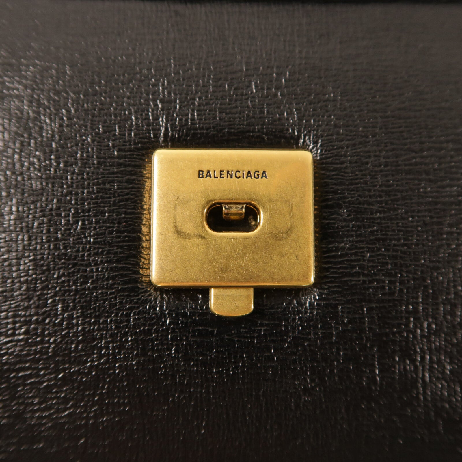 BALENCIAGA 牛皮皮革Gassip Bag金扣肩背袋