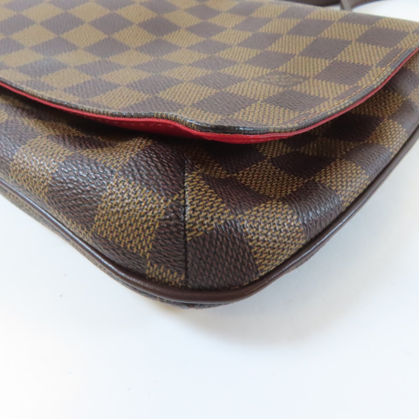 LOUIS VUITTON 【激減優惠】Damier Musette Tango金扣肩背袋啡色