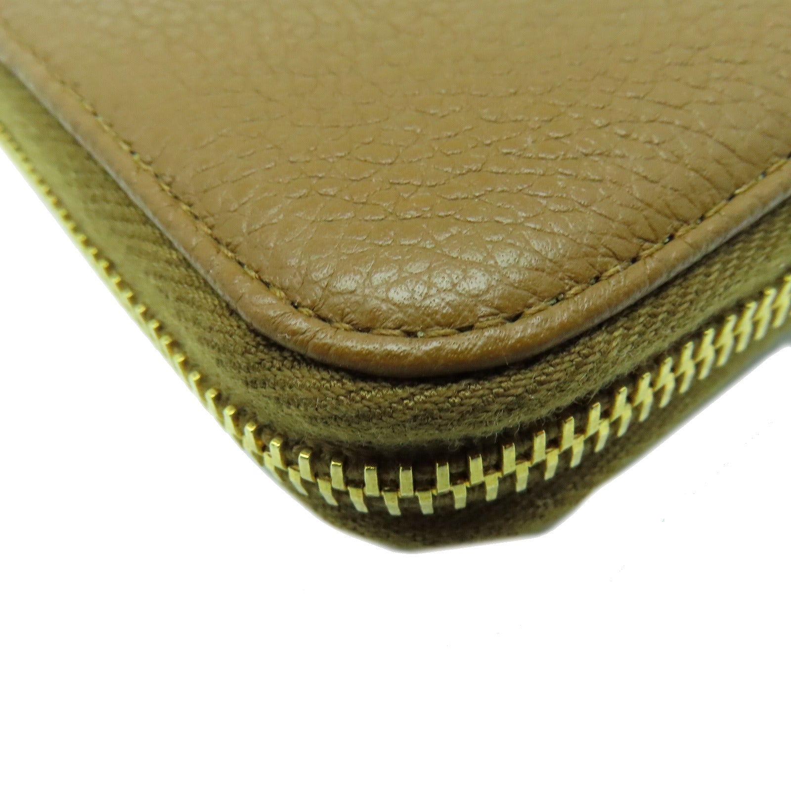 PRADA 牛皮皮革Long Wallet金扣長錢包啡色