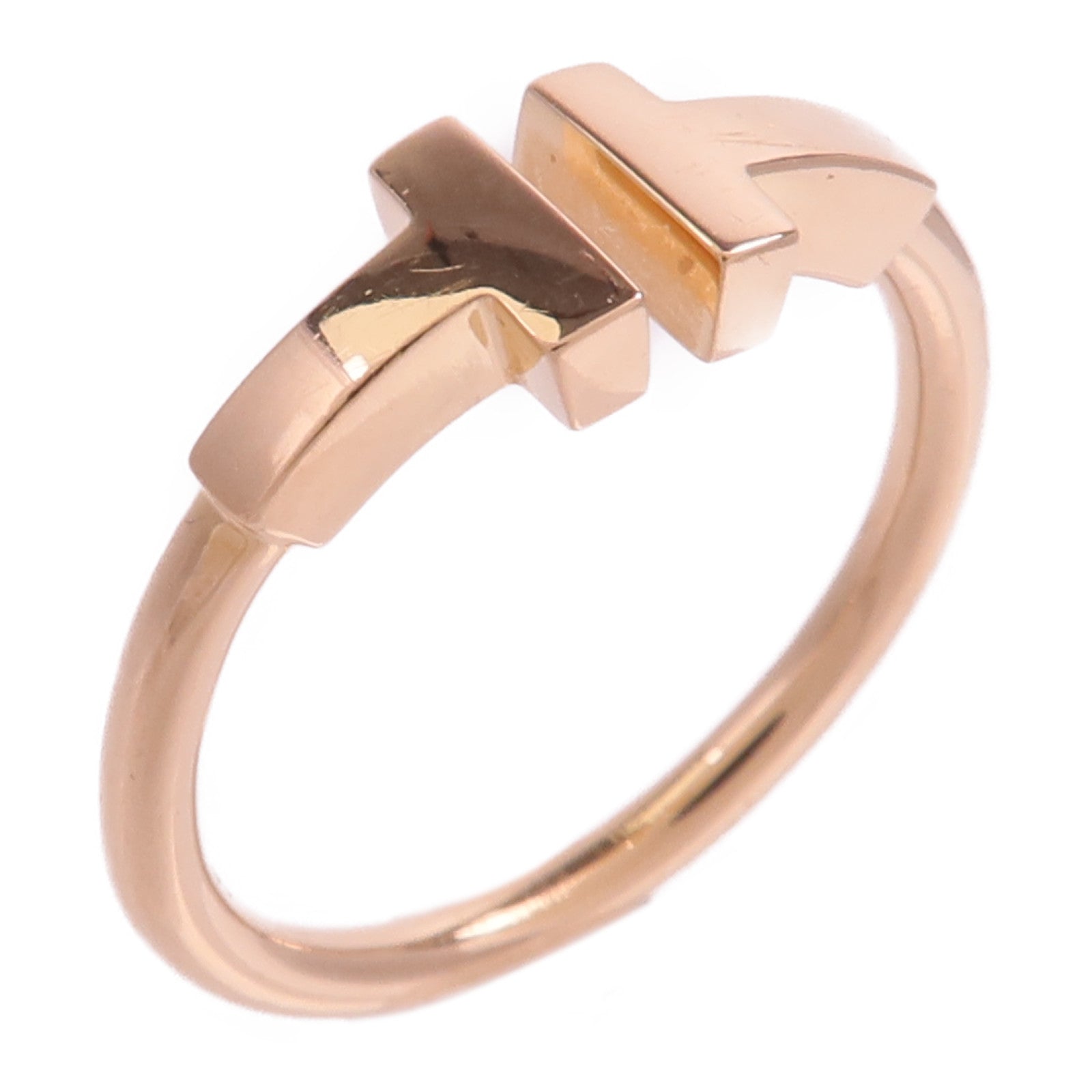 TIFFANY＆CO 18K玫瑰金T Wire Ring戒指