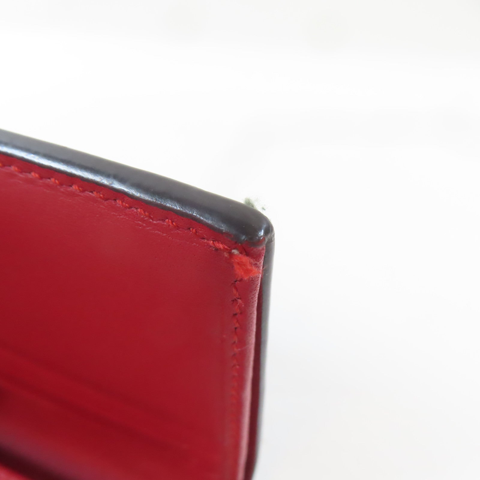 GUCCI 塗層帆布Fold Wallet金扣錢包灰色/藍色