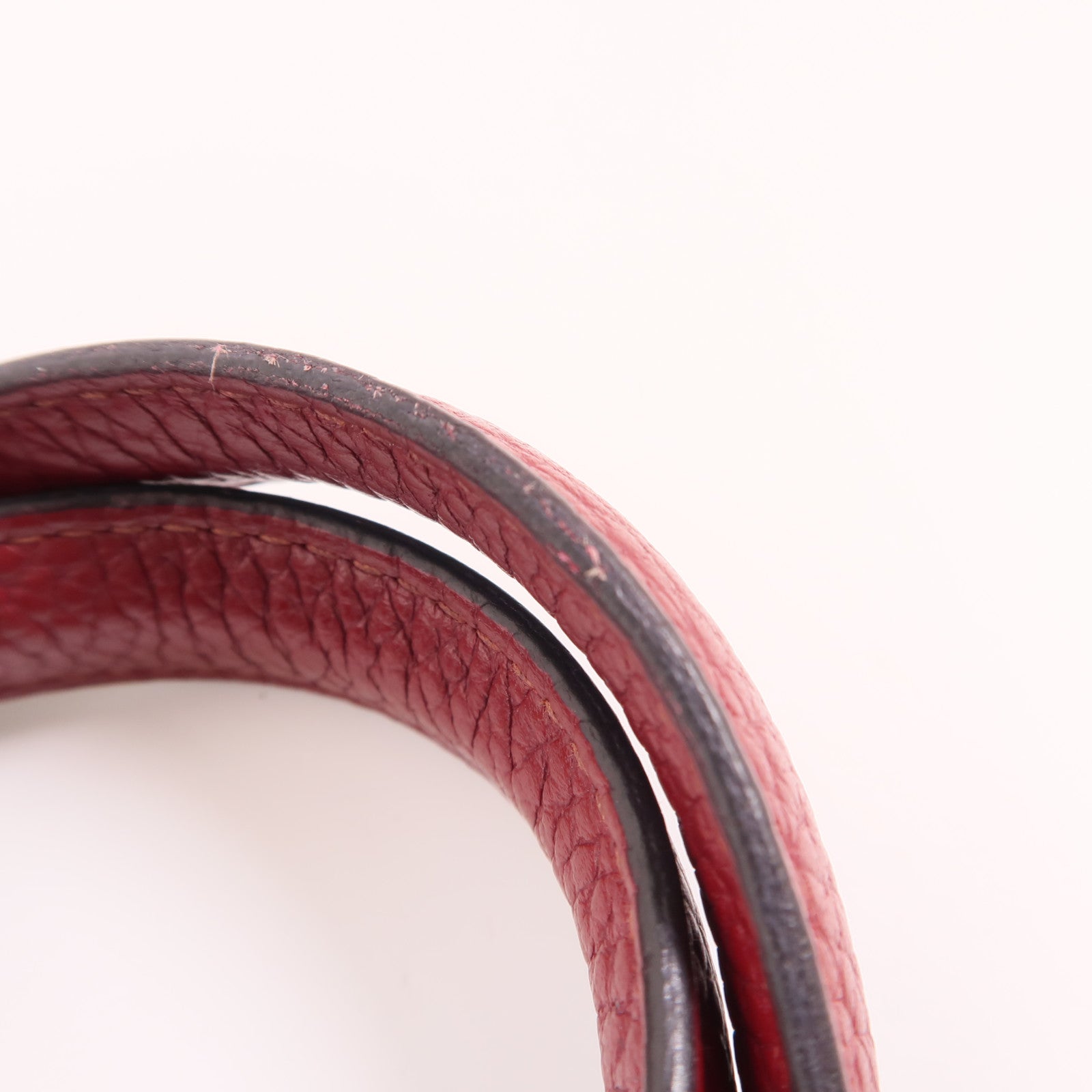 HERMES Clemence皮革Victoria 35銀扣肩背袋Rubis