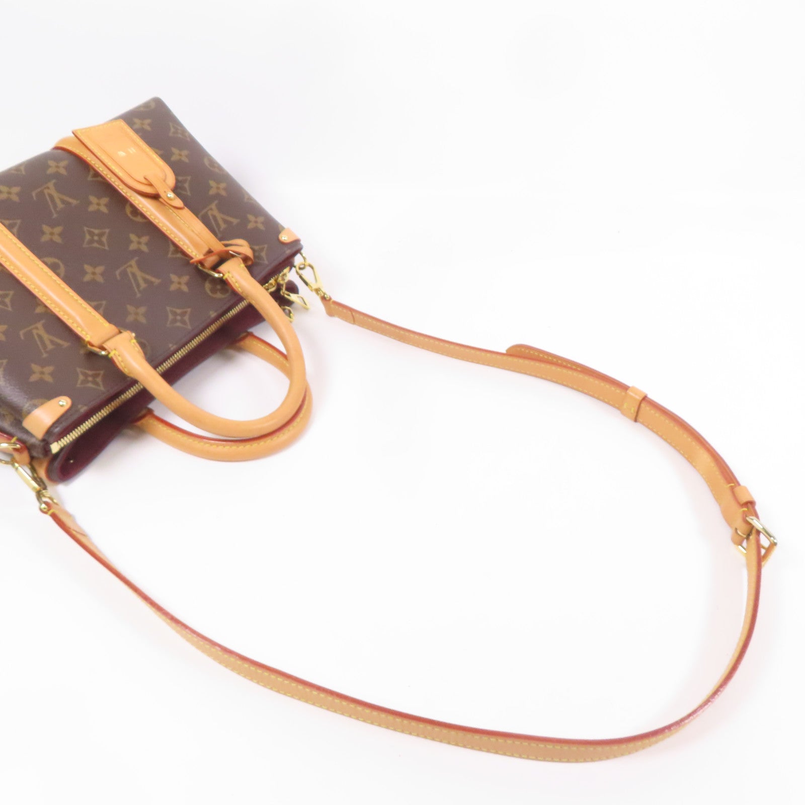 LOUIS VUITTON Monogram Soufflot Tote BB金扣手挽肩背兩用袋