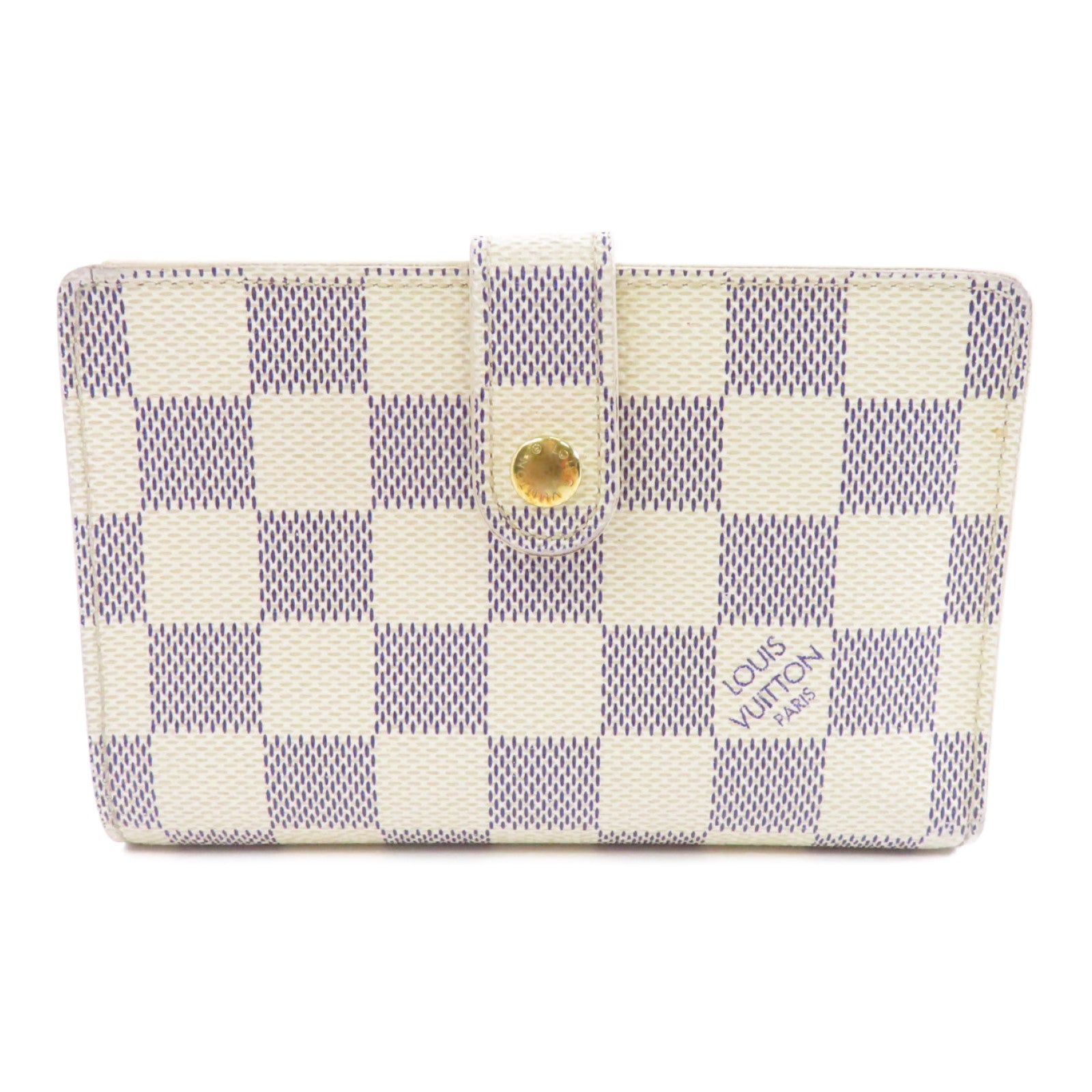 LOUIS VUITTON (PRICE DOWN) LV GHW Wallet N61676 Damier Azur White