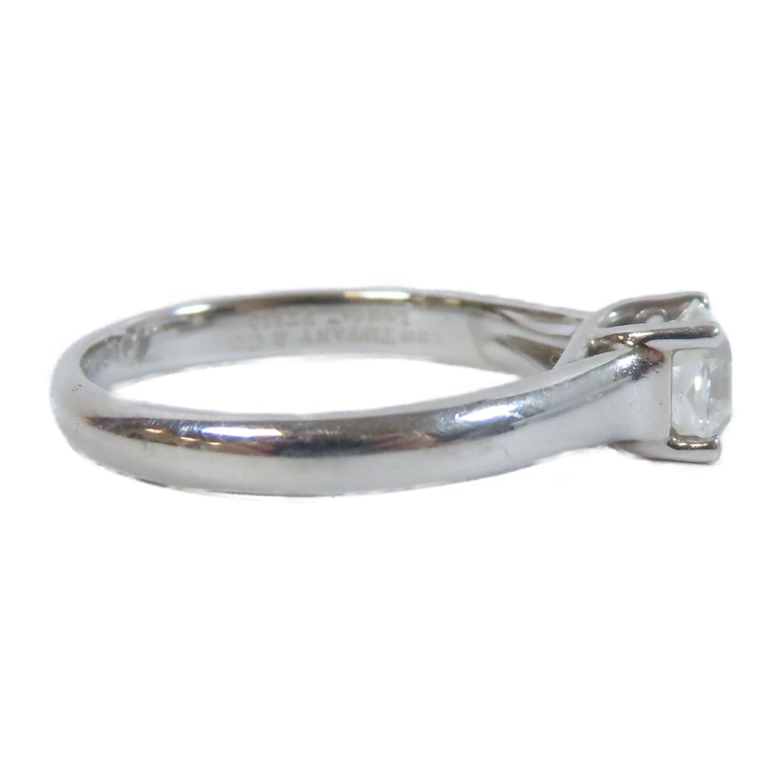 TIFFANY＆CO 【激減優惠】PT950鉑金Ring 0.53ct鑽石戒指US#5