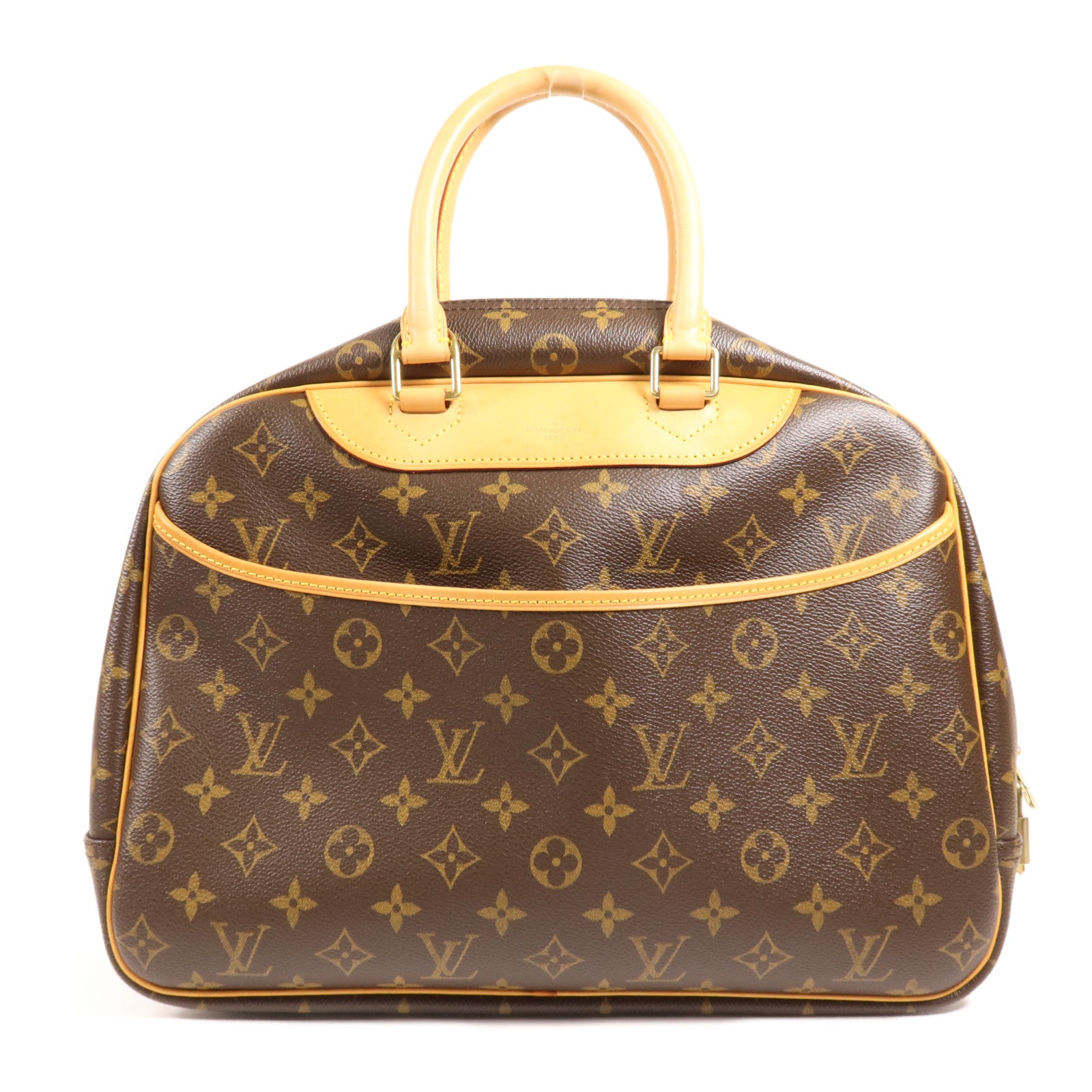 LOUIS VUITTON Monogram Deauville金扣手挽袋