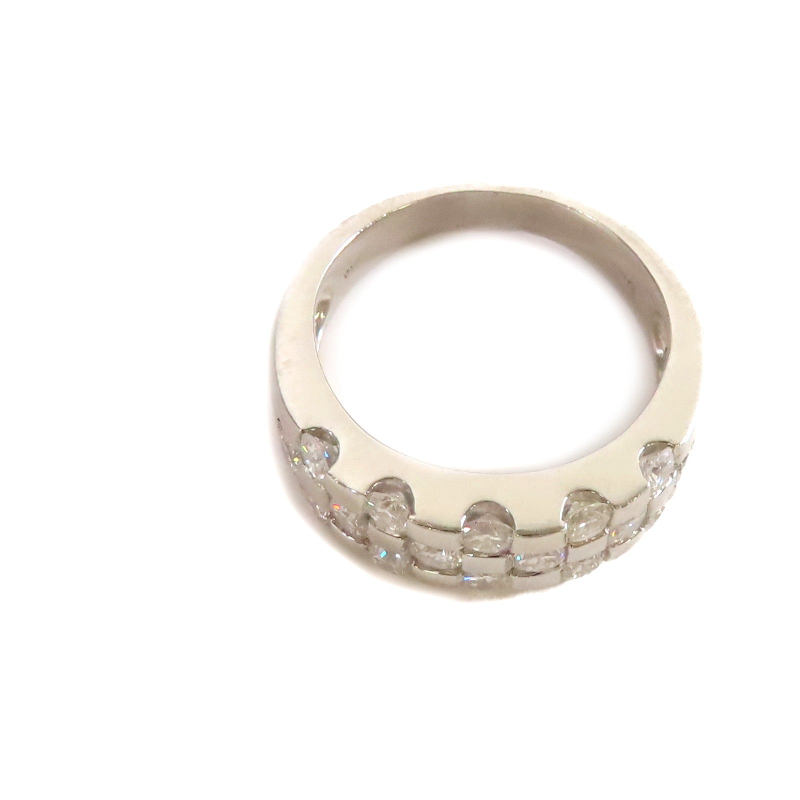 JEWELRY 【激減優惠】PT900鉑金/鑽石Diamond Ring戒指US#5.25