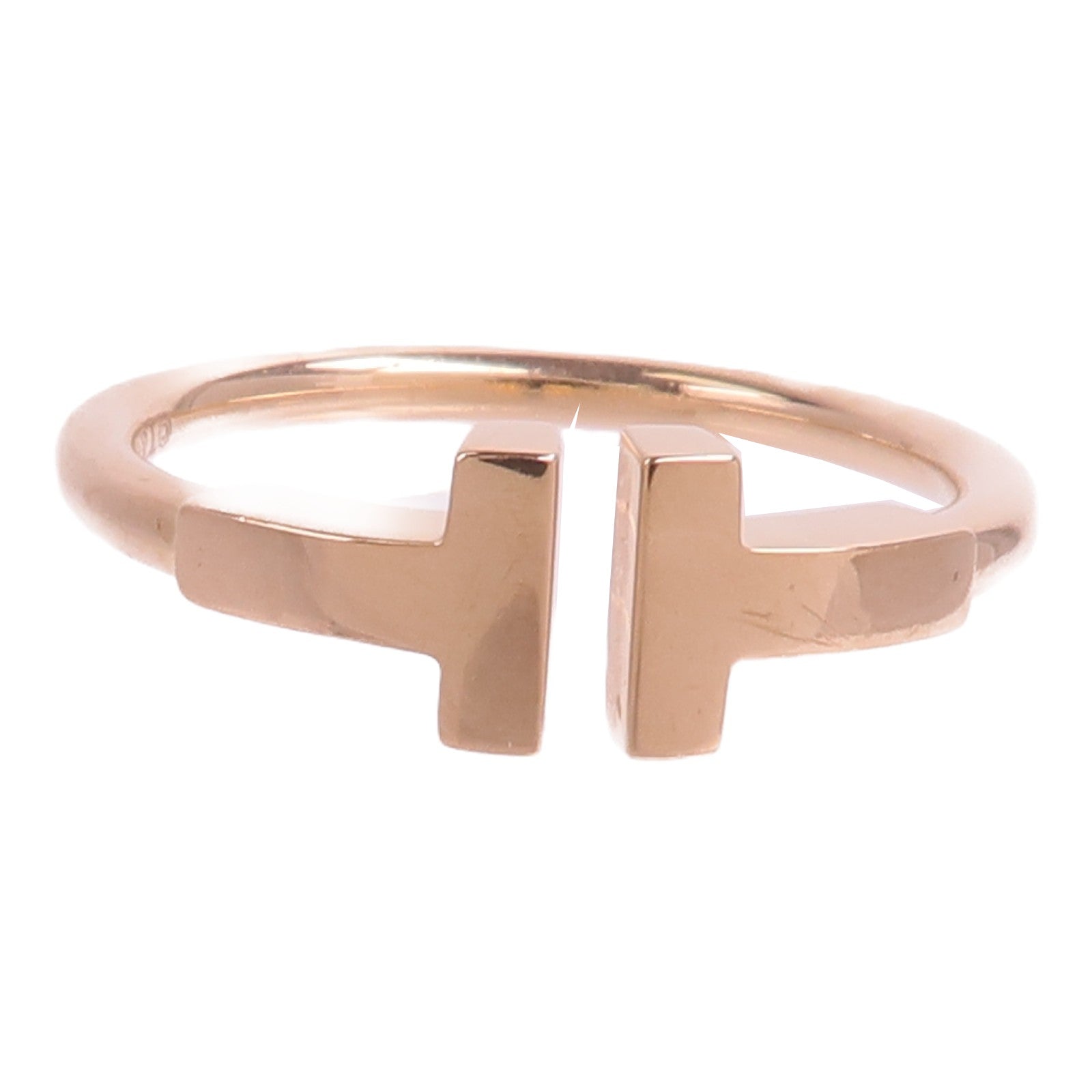 TIFFANY＆CO 18K玫瑰金T Wire Ring戒指