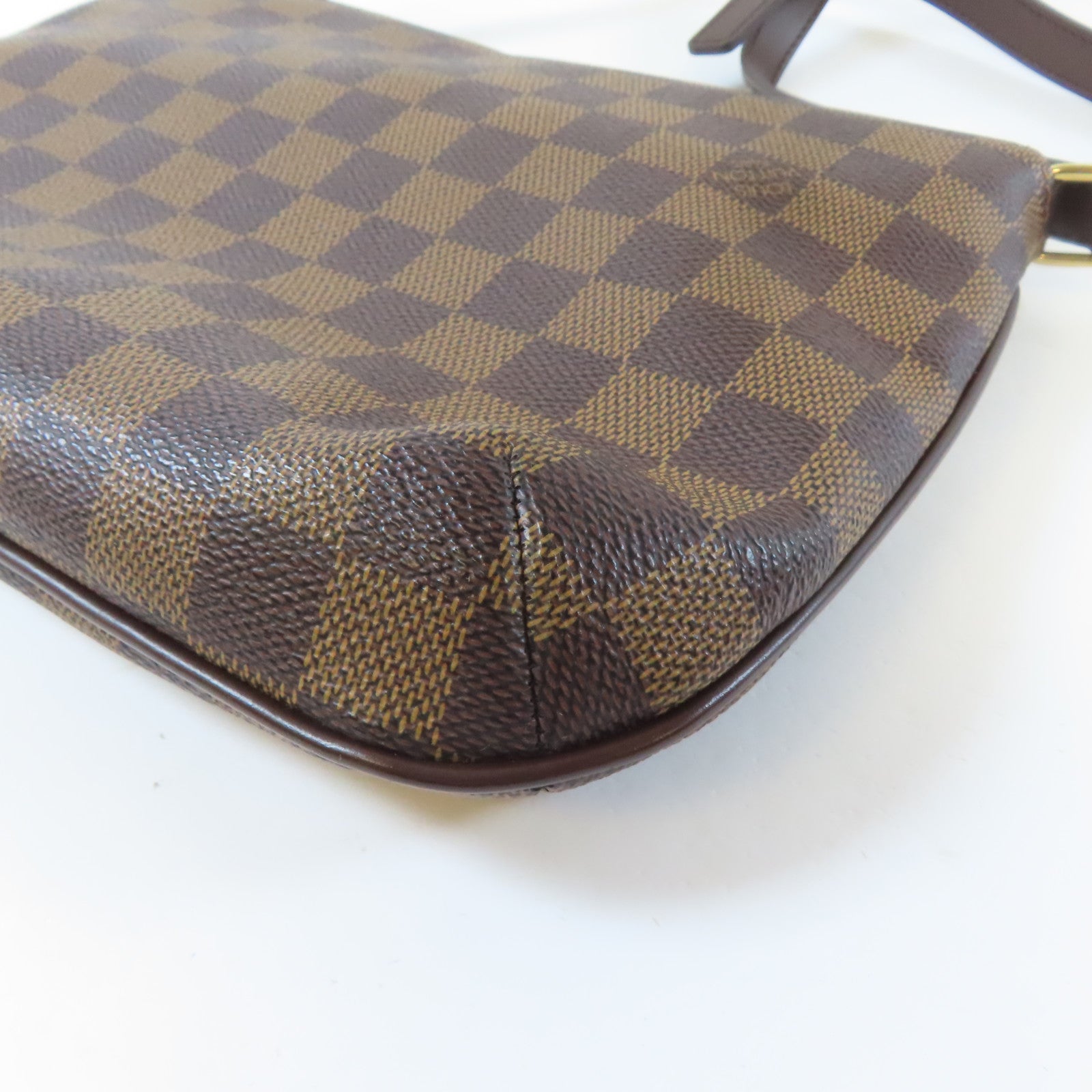 LOUIS VUITTON 【激減優惠】Damier Musette Tango金扣肩背袋啡色