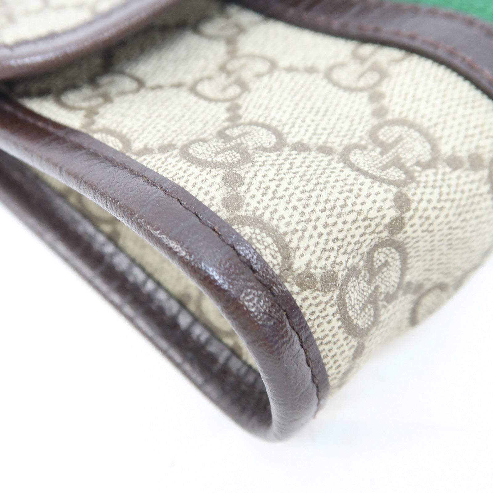 GUCCI 塗層帆布Waist Bag銀扣腰包啡色