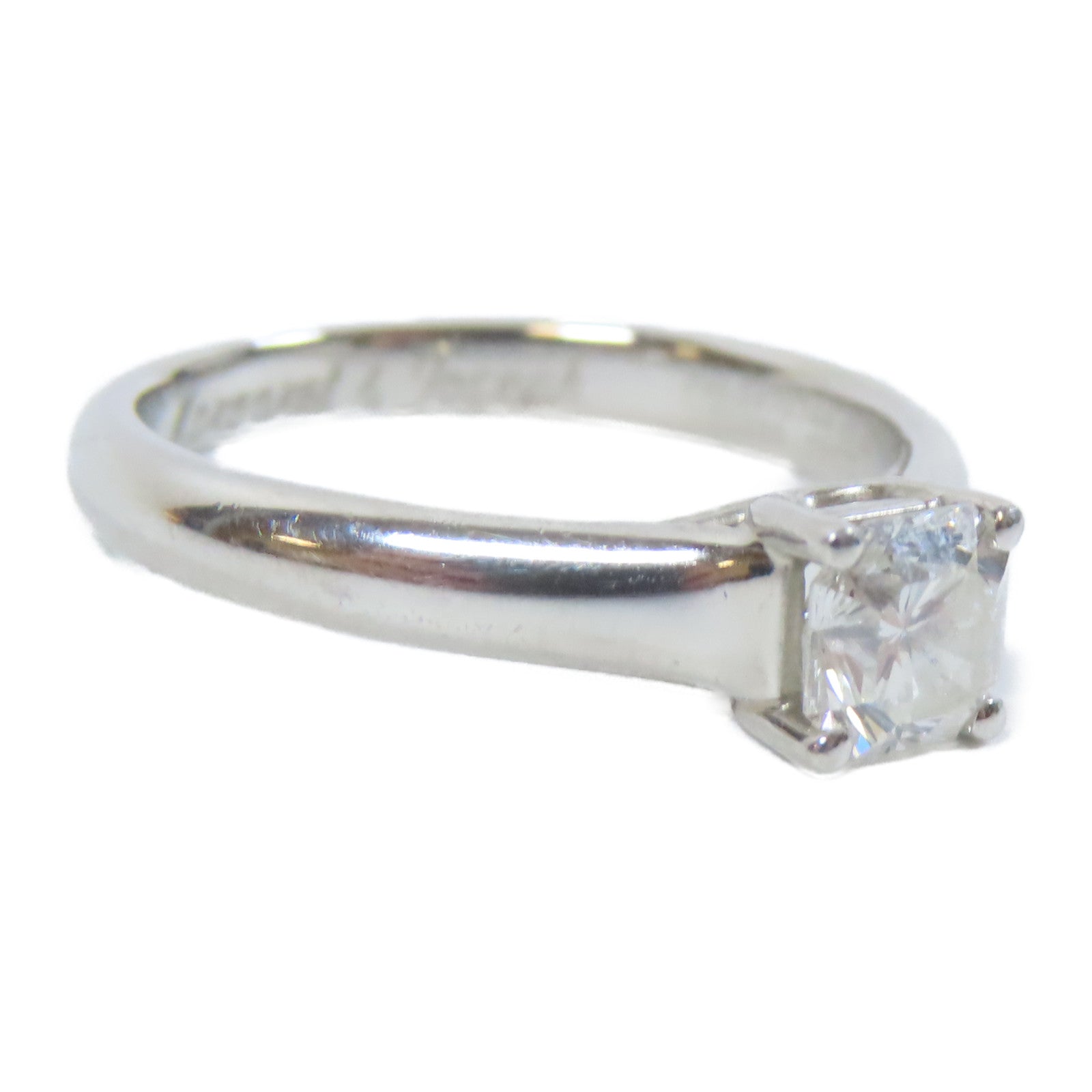 TIFFANY＆CO 【激減優惠】PT950鉑金Ring 0.53ct鑽石戒指US#5