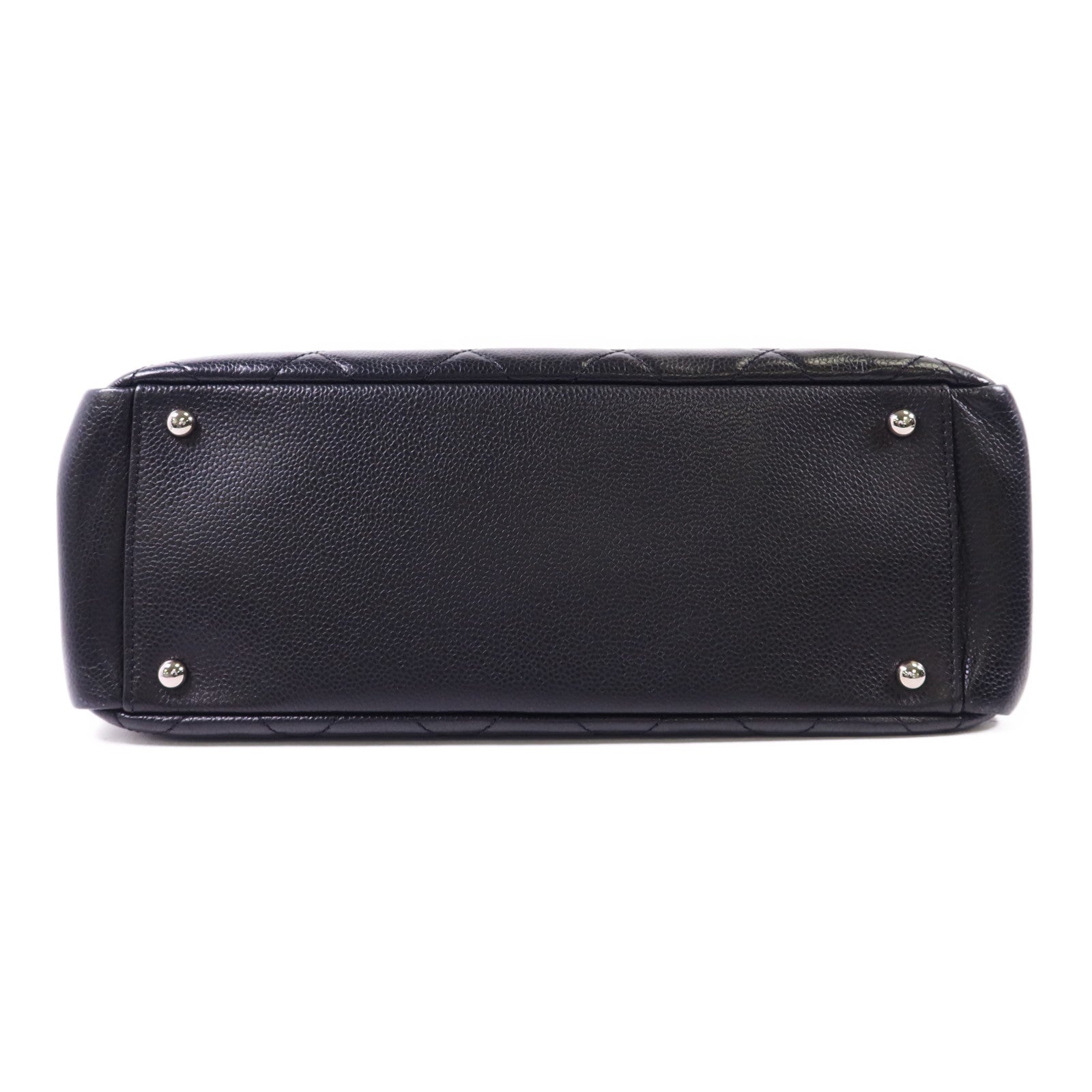 CHANEL 牛皮皮革Chain Shoulder銀扣鏈帶肩背袋