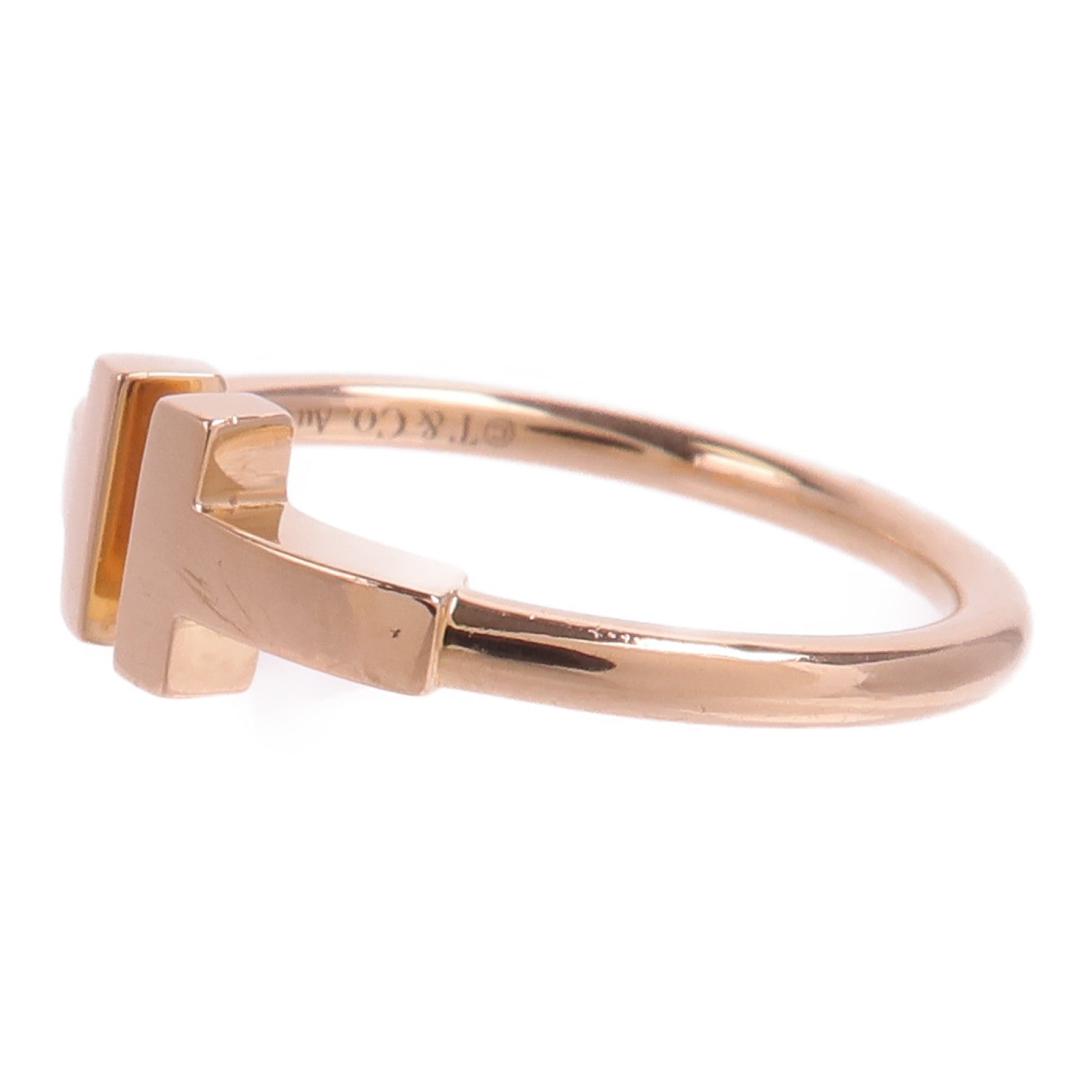 TIFFANY＆CO 18K玫瑰金T Wire Ring戒指