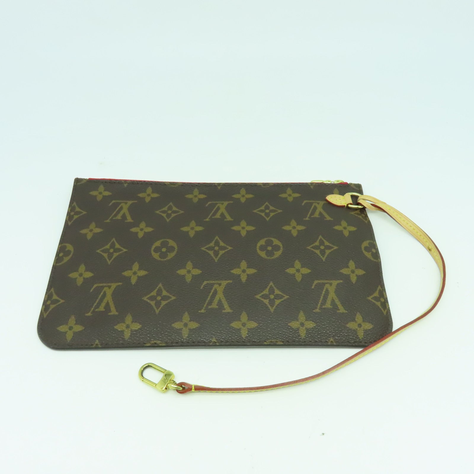 LOUIS VUITTON Monogram Neverfull MM金扣肩背袋啡色