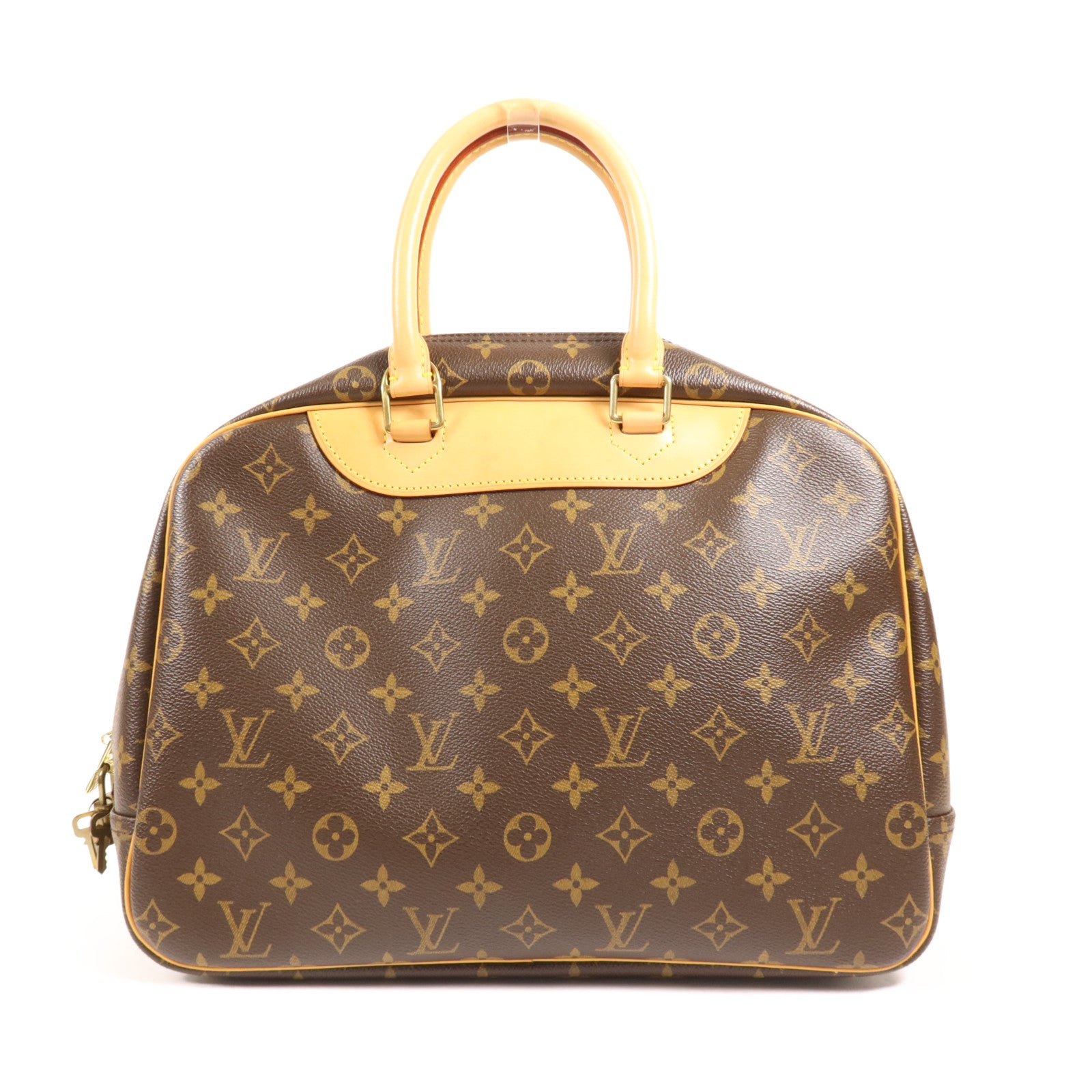 LOUIS VUITTON Monogram Deauville金扣手挽袋