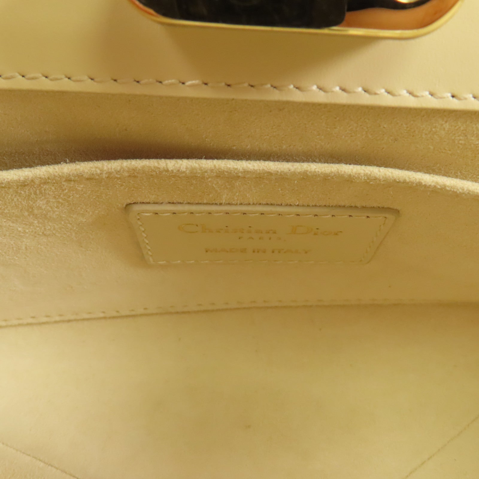 Dior 牛皮皮革Hand Bag金扣手挽袋