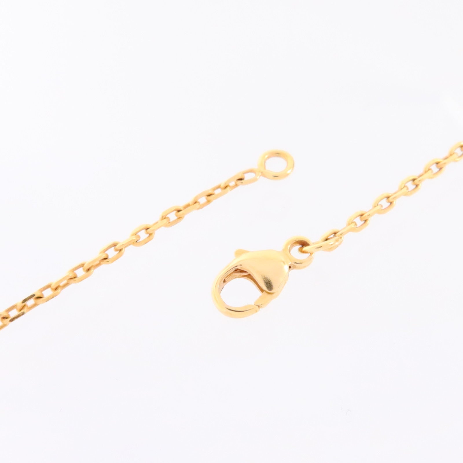 HERMES Swift皮革/金屬O' Kelly Necklace項鏈Bleu Glacier