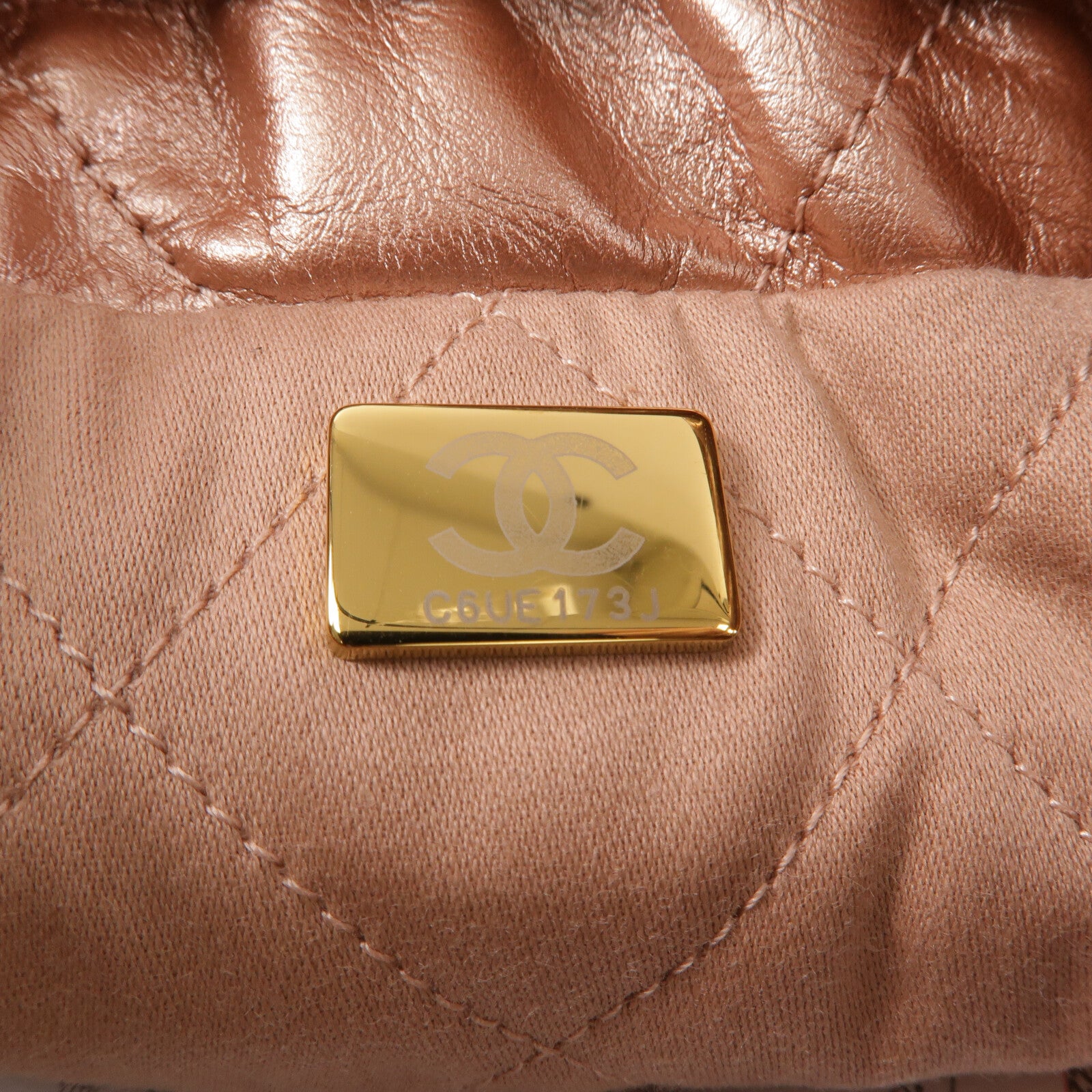 CHANEL 牛皮皮革Chanel 22 Mini鏈帶肩背袋