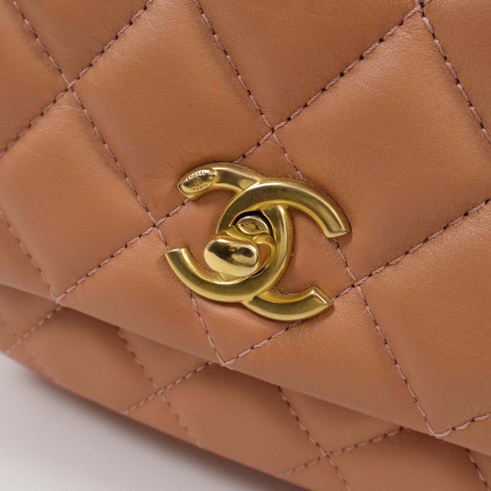 CHANEL 牛皮皮革Chain Shoulder Bag鏈帶手挽肩背兩用袋
