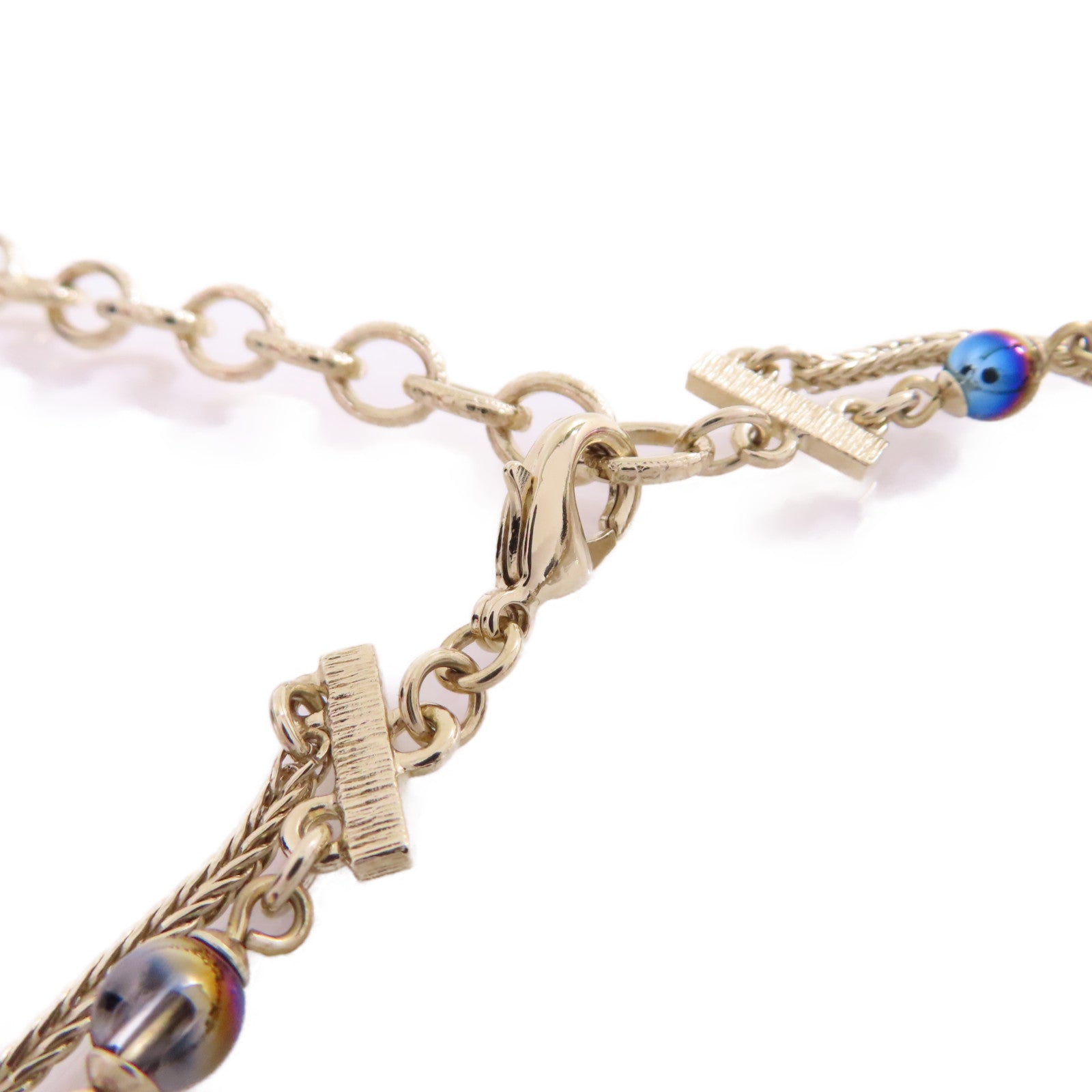 CHANEL 金屬/仿珍珠/水鑽CC Necklace項鏈