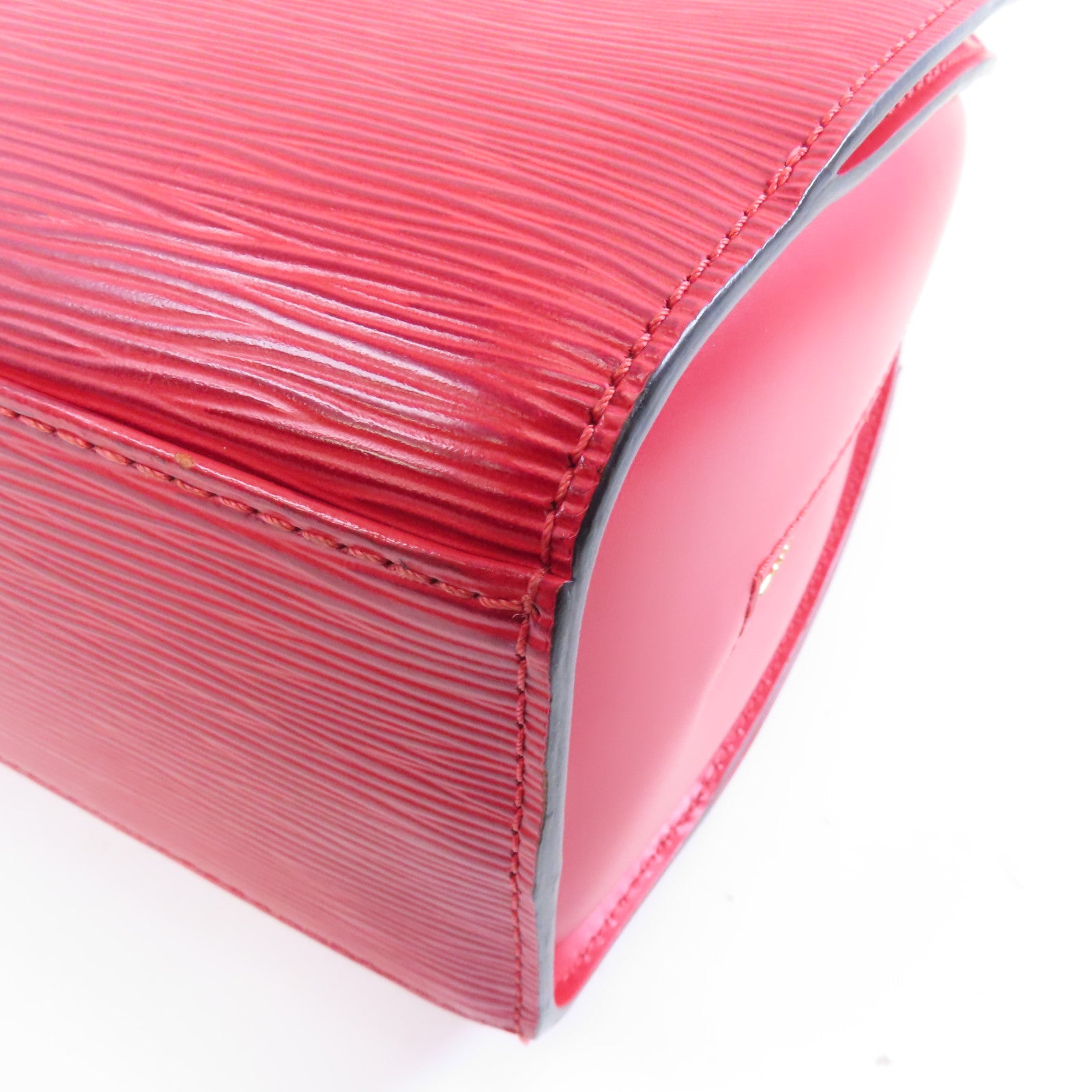 LOUIS VUITTON Epi Pont Neuf金扣手挽袋紅色