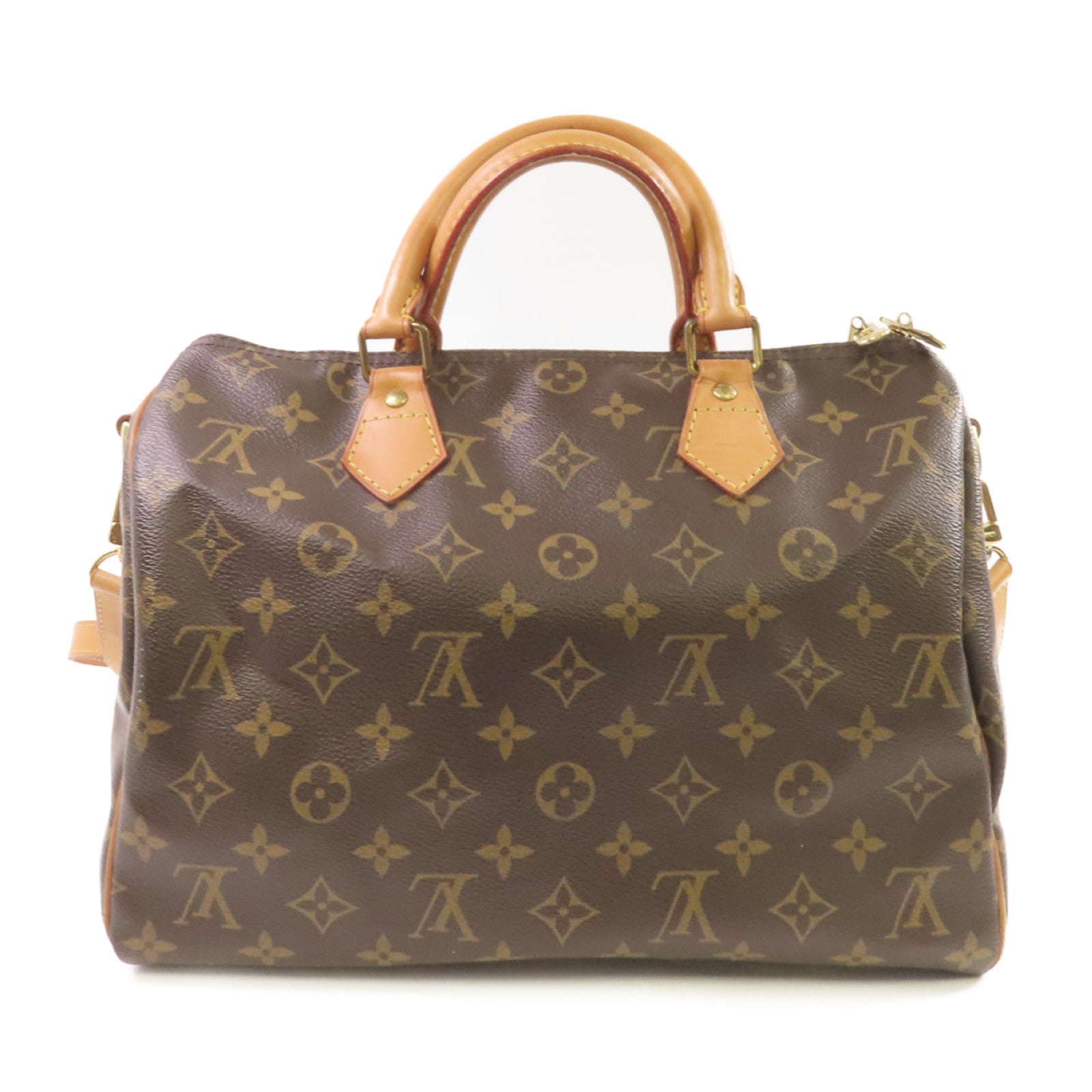 LOUIS VUITTON Monogram Speedy Bandouliere 30 2way Shoulder Bag金扣手挽肩背兩用袋啡色