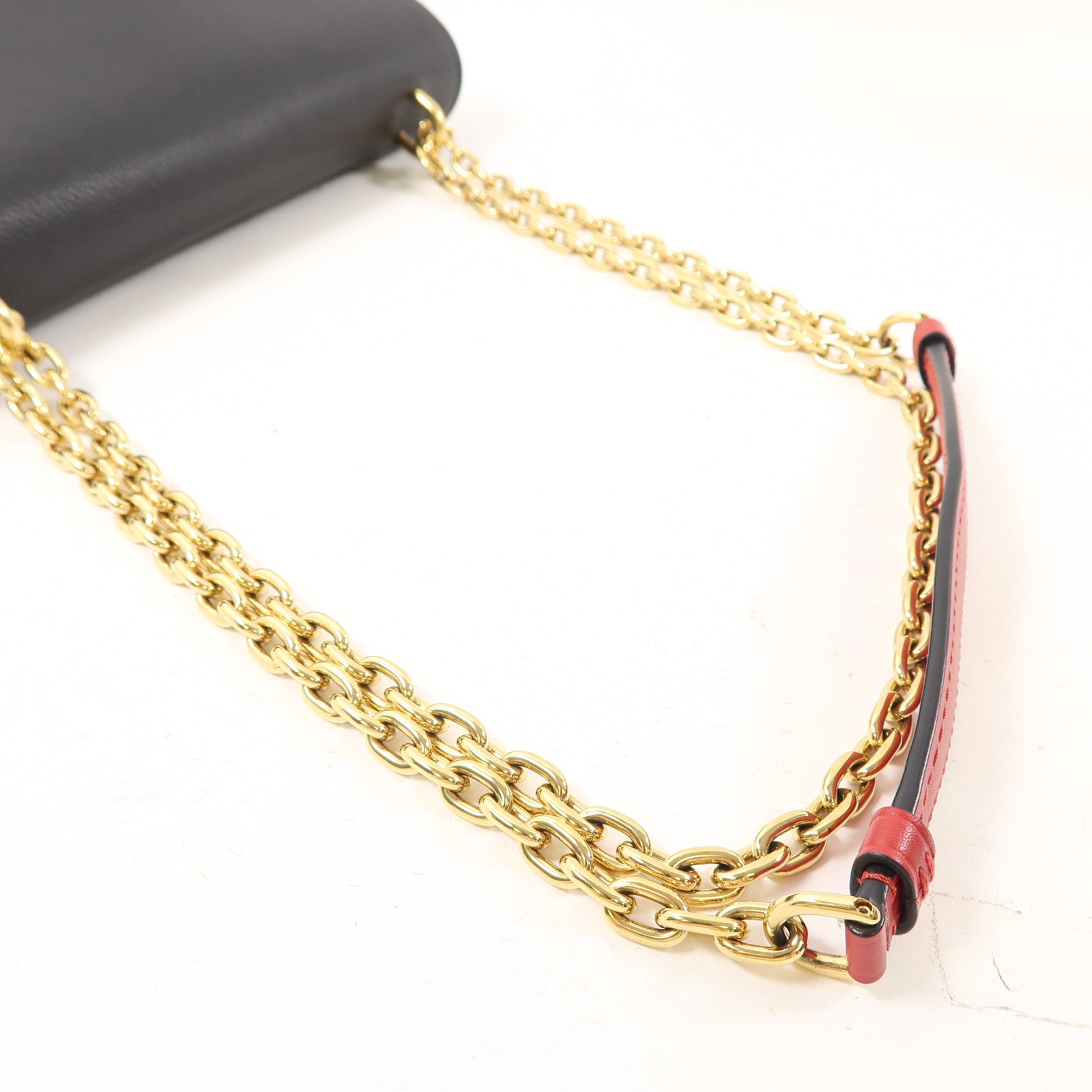 LOUIS VUITTON Monogram Saint Placide金扣肩背袋棕色/黑色