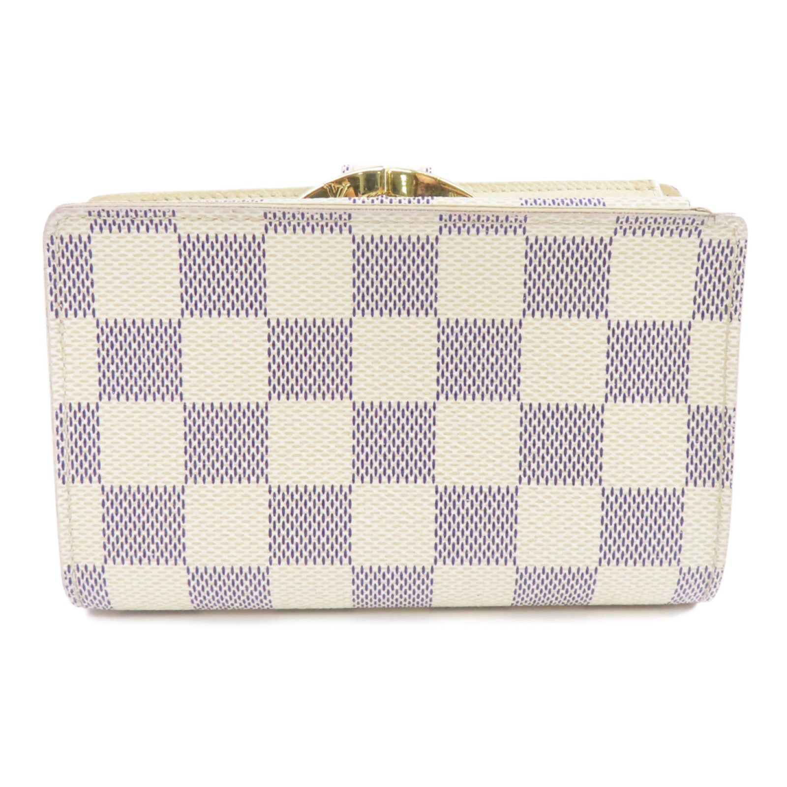 LOUIS VUITTON (PRICE DOWN) LV GHW Wallet N61676 Damier Azur White
