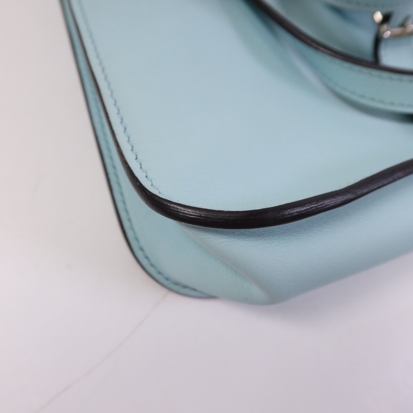 HERMES Swift皮革Mini Halzan銀扣手挽肩背兩用袋
