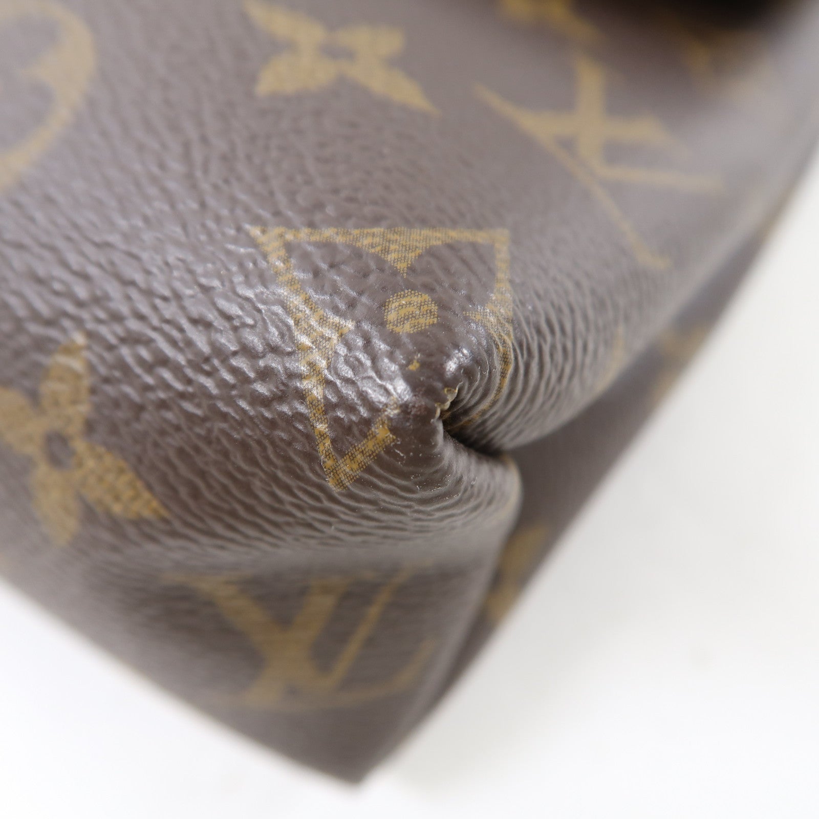 LOUIS VUITTON Monogram Saint Placide金扣肩背袋棕色/黑色