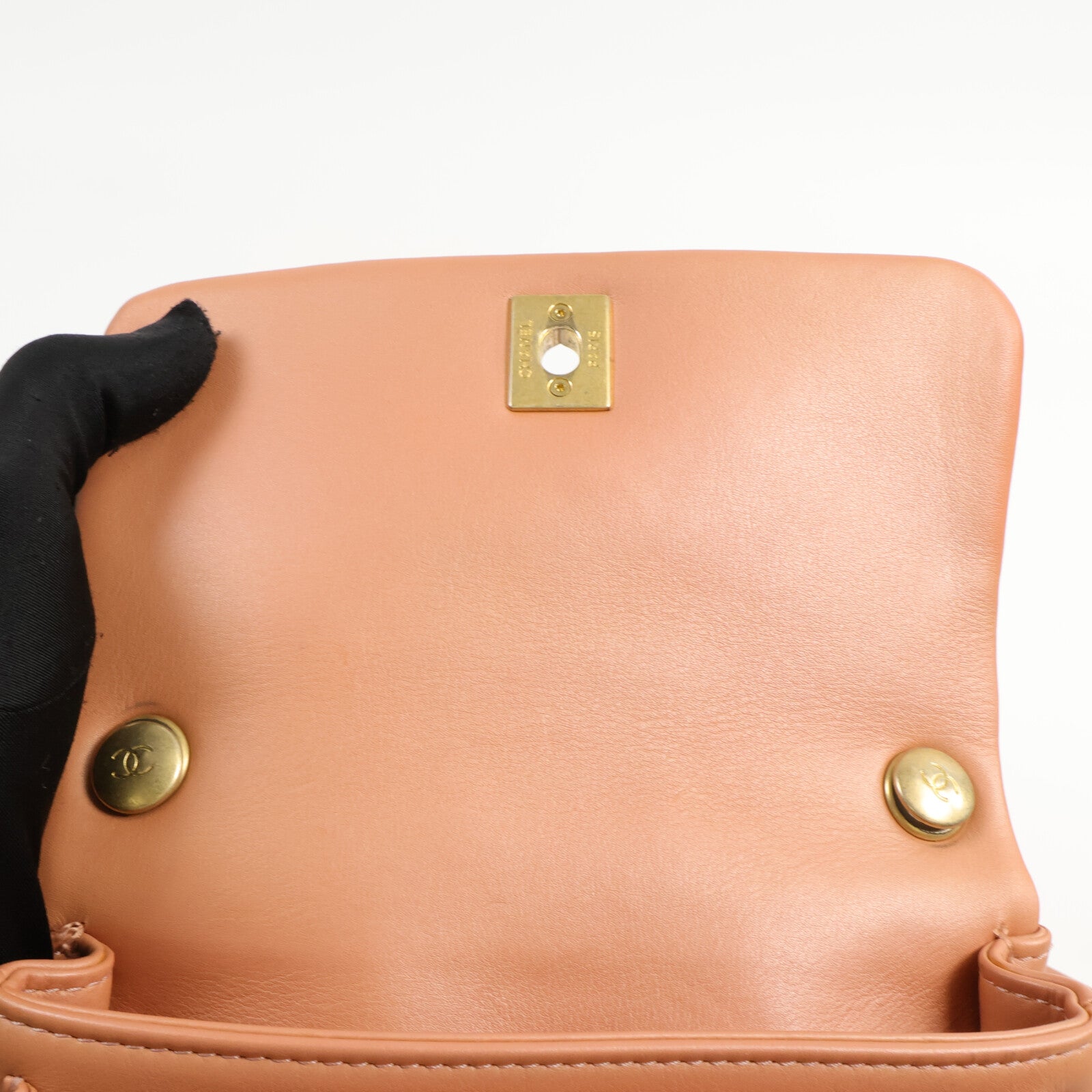 CHANEL 牛皮皮革Chain Shoulder Bag鏈帶手挽肩背兩用袋