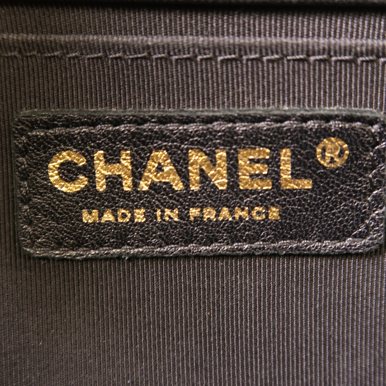 CHANEL CC GHW Boy 25 Chain Shoulder Bag 67086 Patent Leather Black