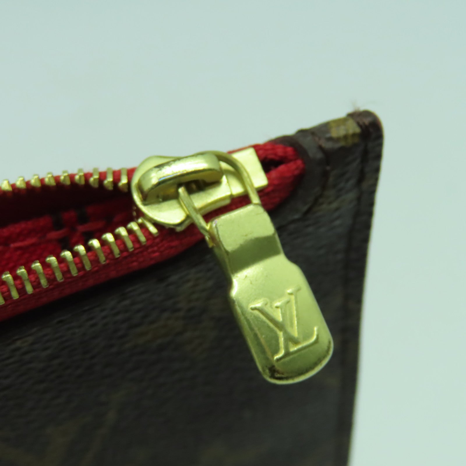 LOUIS VUITTON Monogram Neverfull MM金扣肩背袋啡色