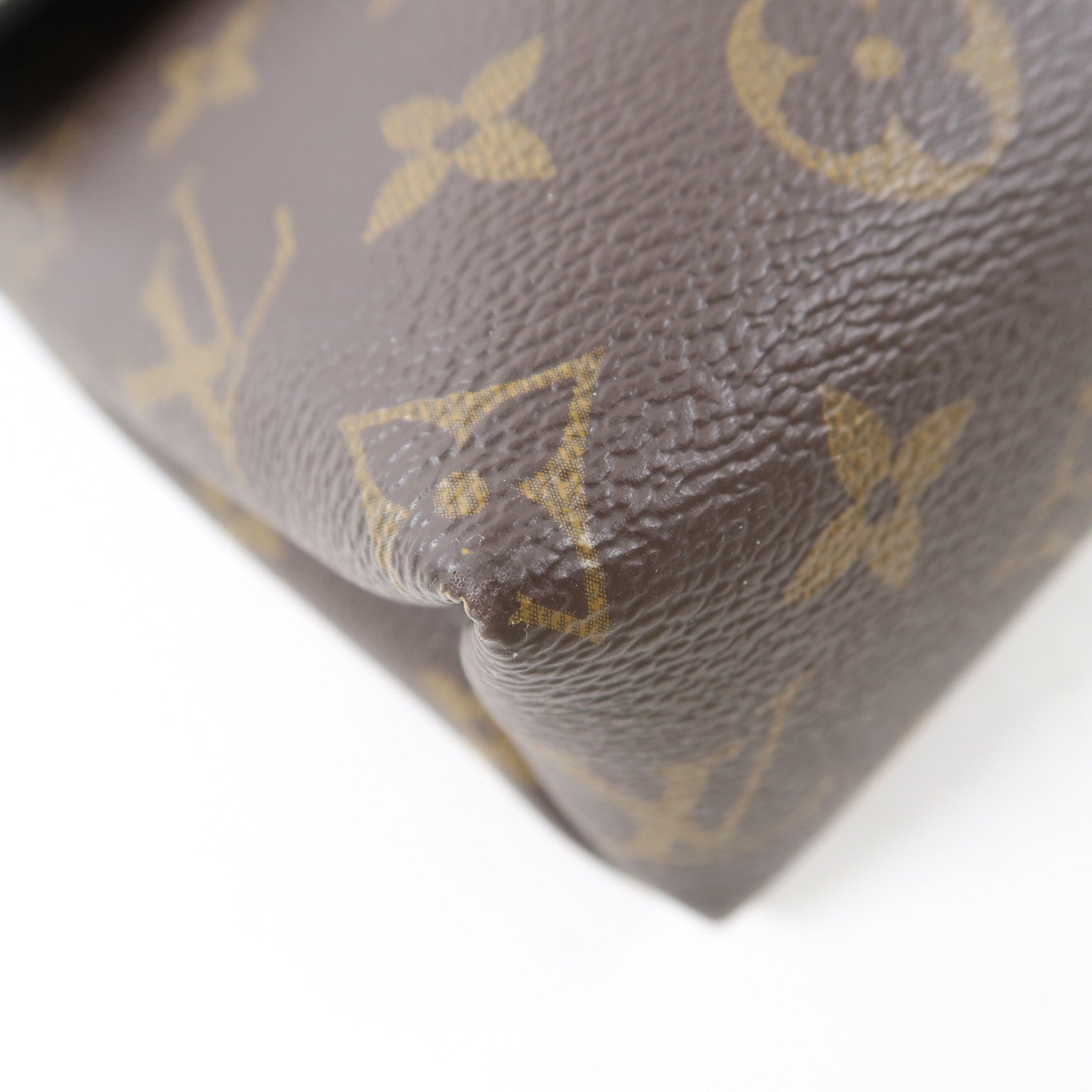 LOUIS VUITTON Monogram Saint Placide金扣肩背袋棕色/黑色