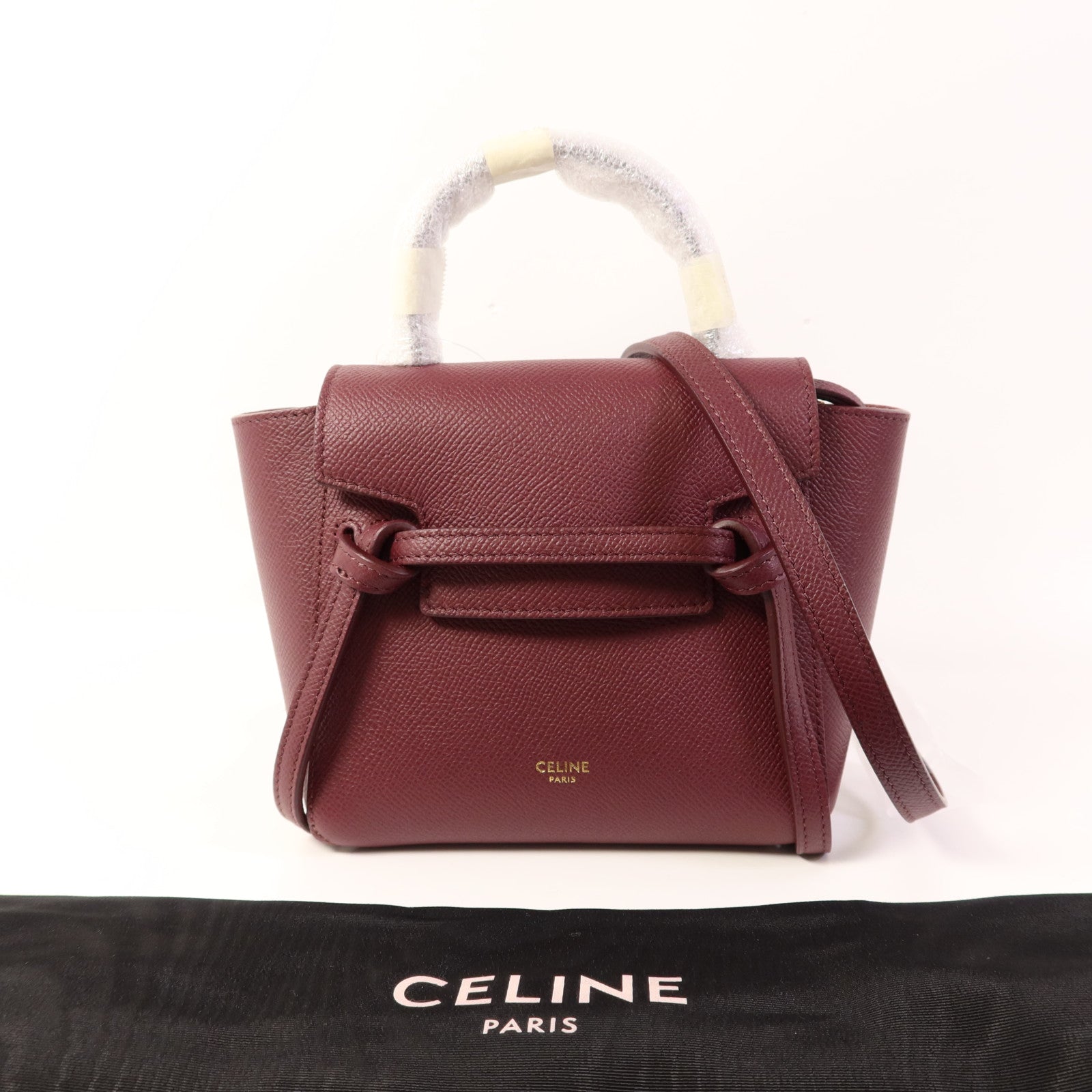 CELINE 牛皮皮革Pico Belt Bag金扣手挽肩背兩用袋