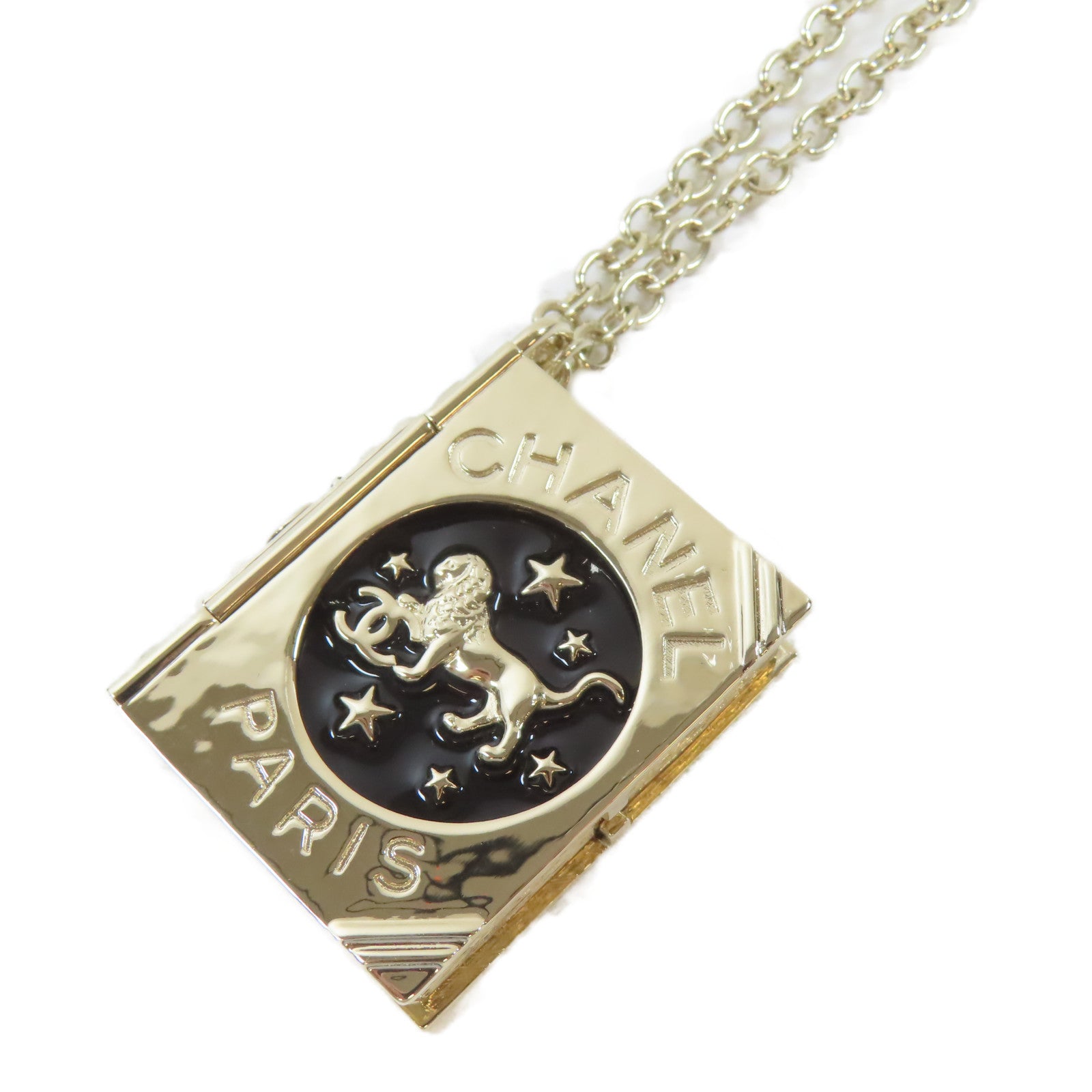 CHANEL 金屬Necklace項鍊金色/黑色