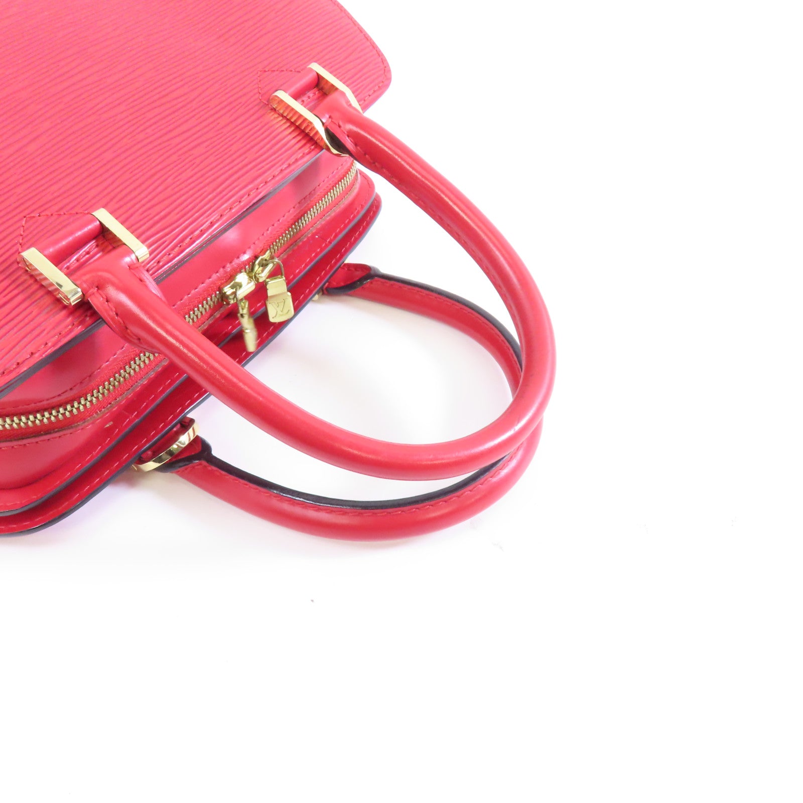 LOUIS VUITTON Epi Pont Neuf金扣手挽袋紅色