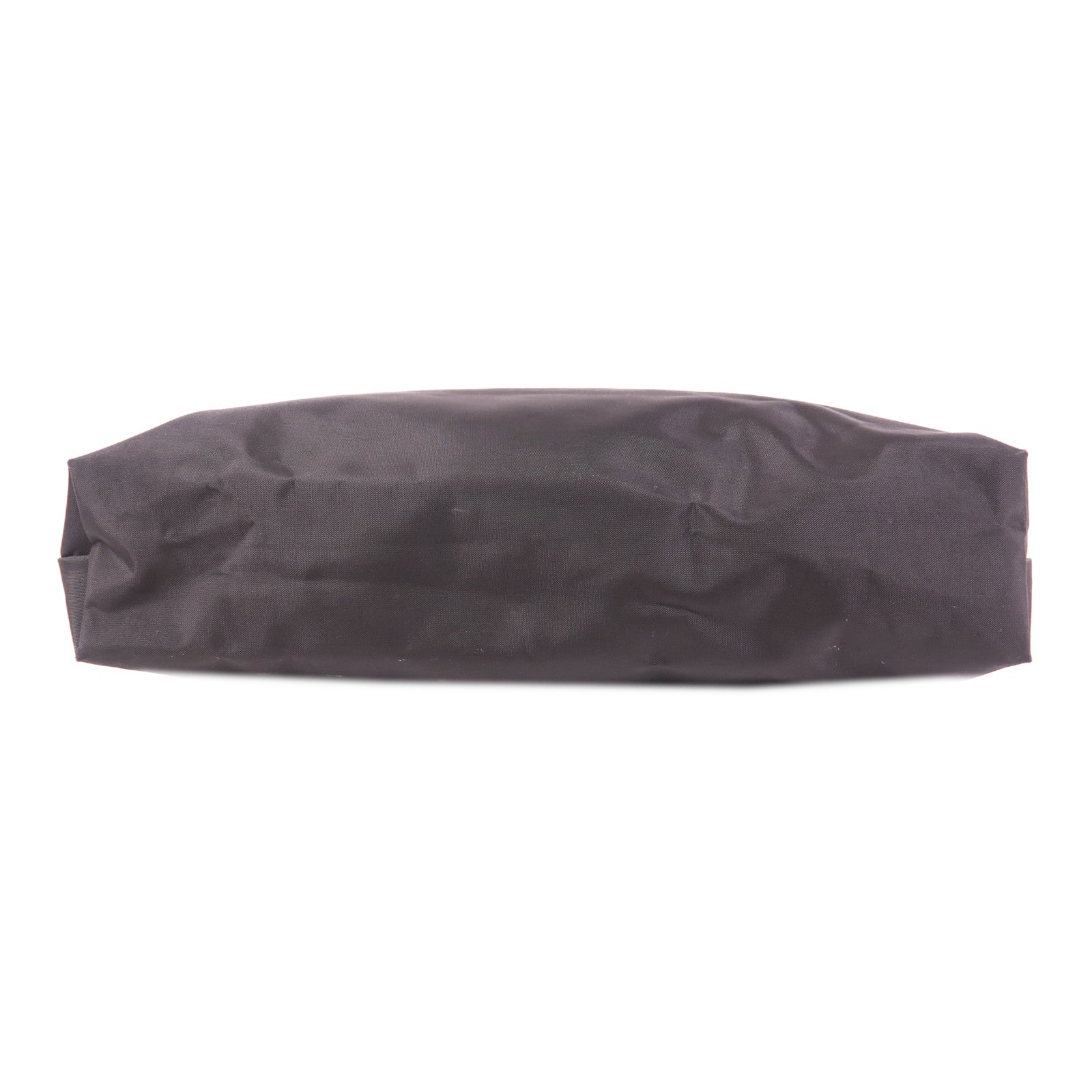 Longchamp SHW Hand Bag Nylon/Caflskin Leather Black