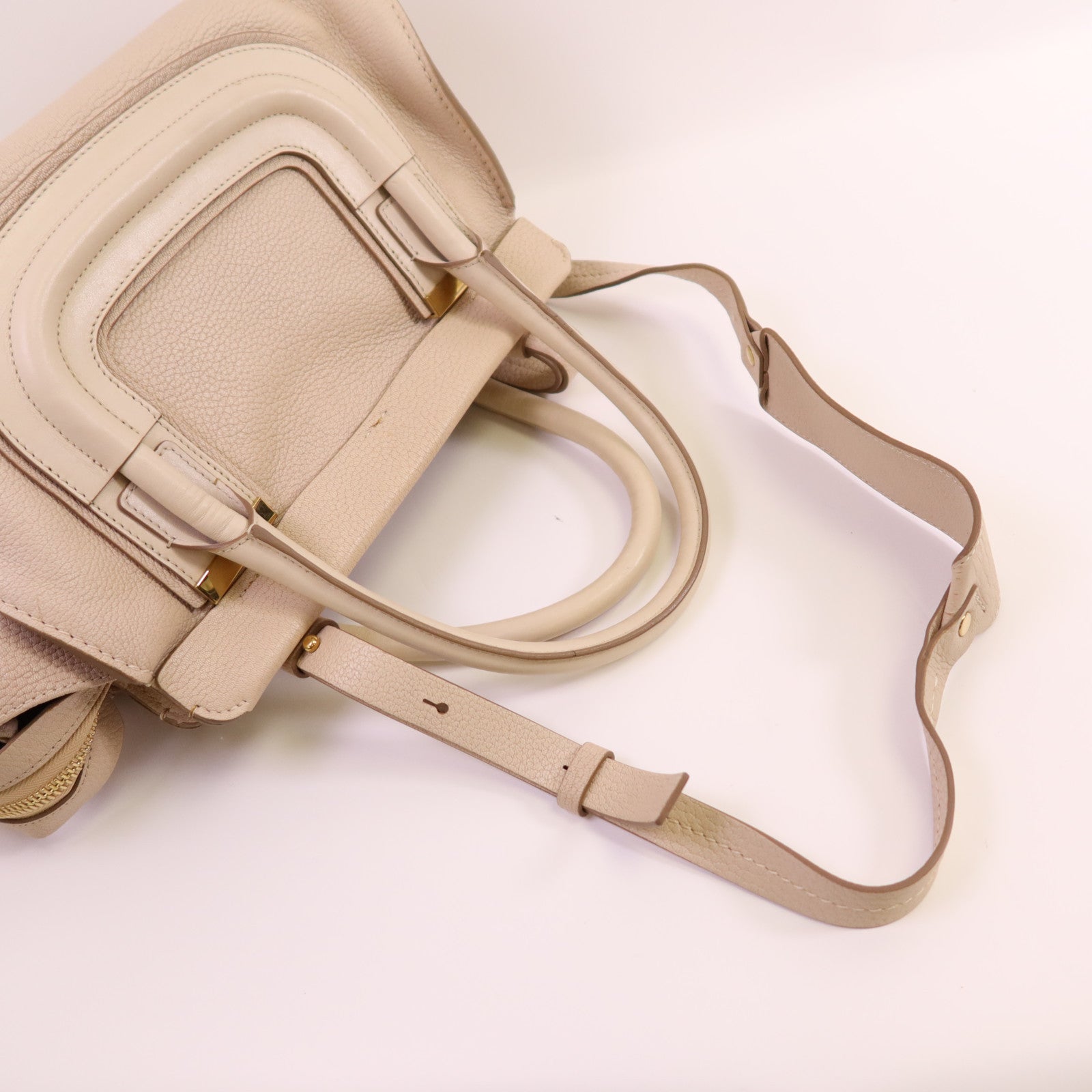 Chloe 牛皮皮革Everstone金扣手挽肩背兩用袋