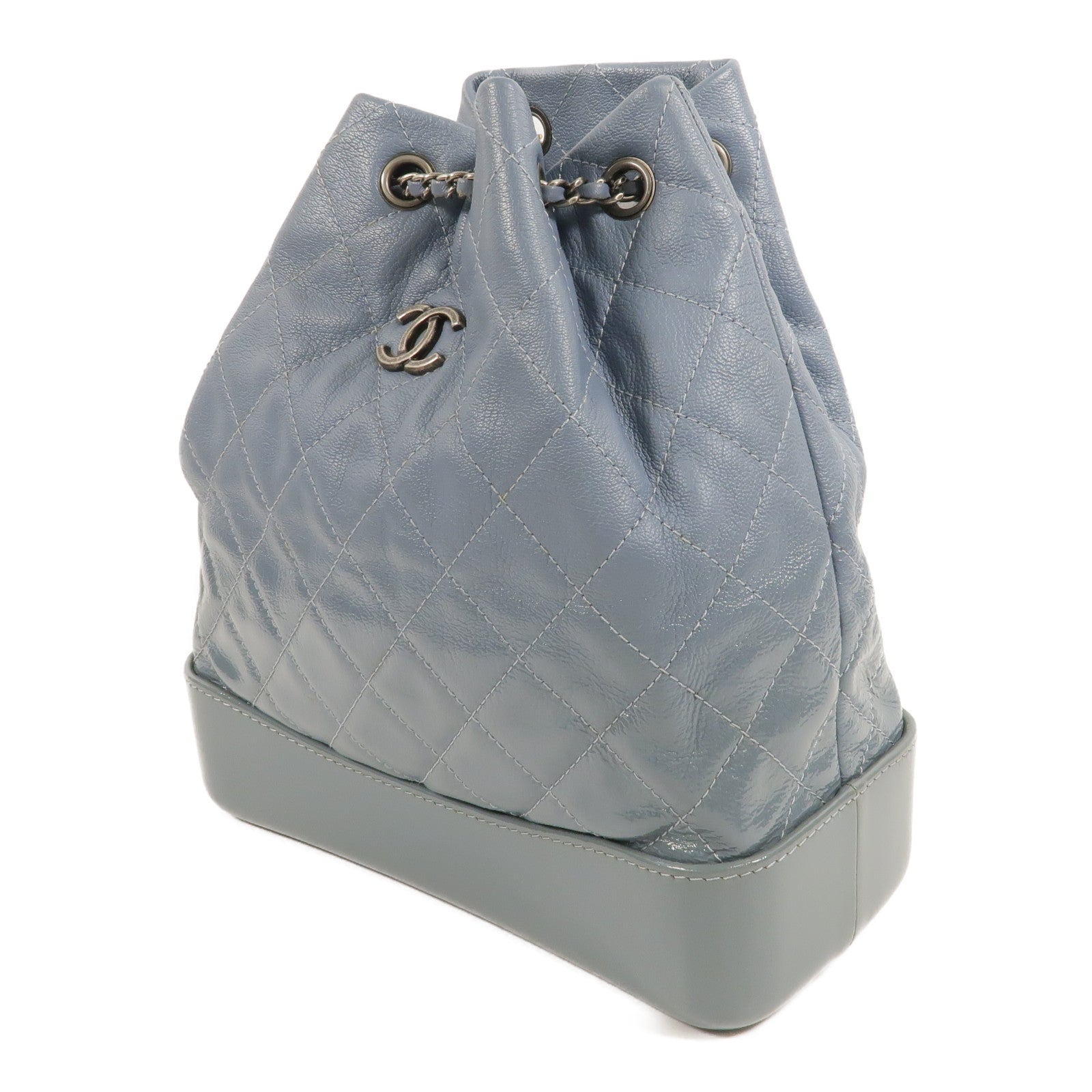CHANEL 牛皮皮革Gabrielle BackPack鏈帶背包