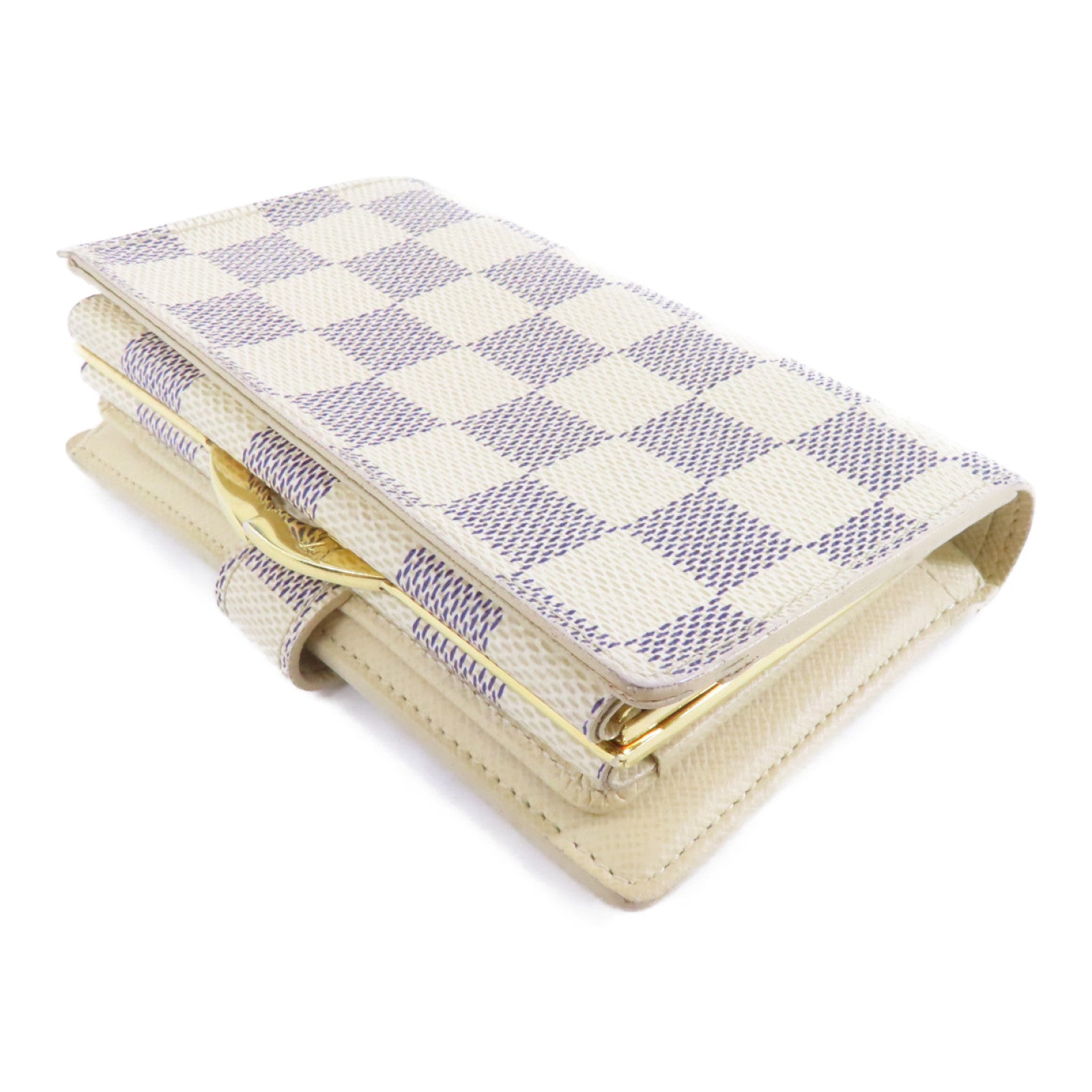 LOUIS VUITTON (PRICE DOWN) LV GHW Wallet N61676 Damier Azur White