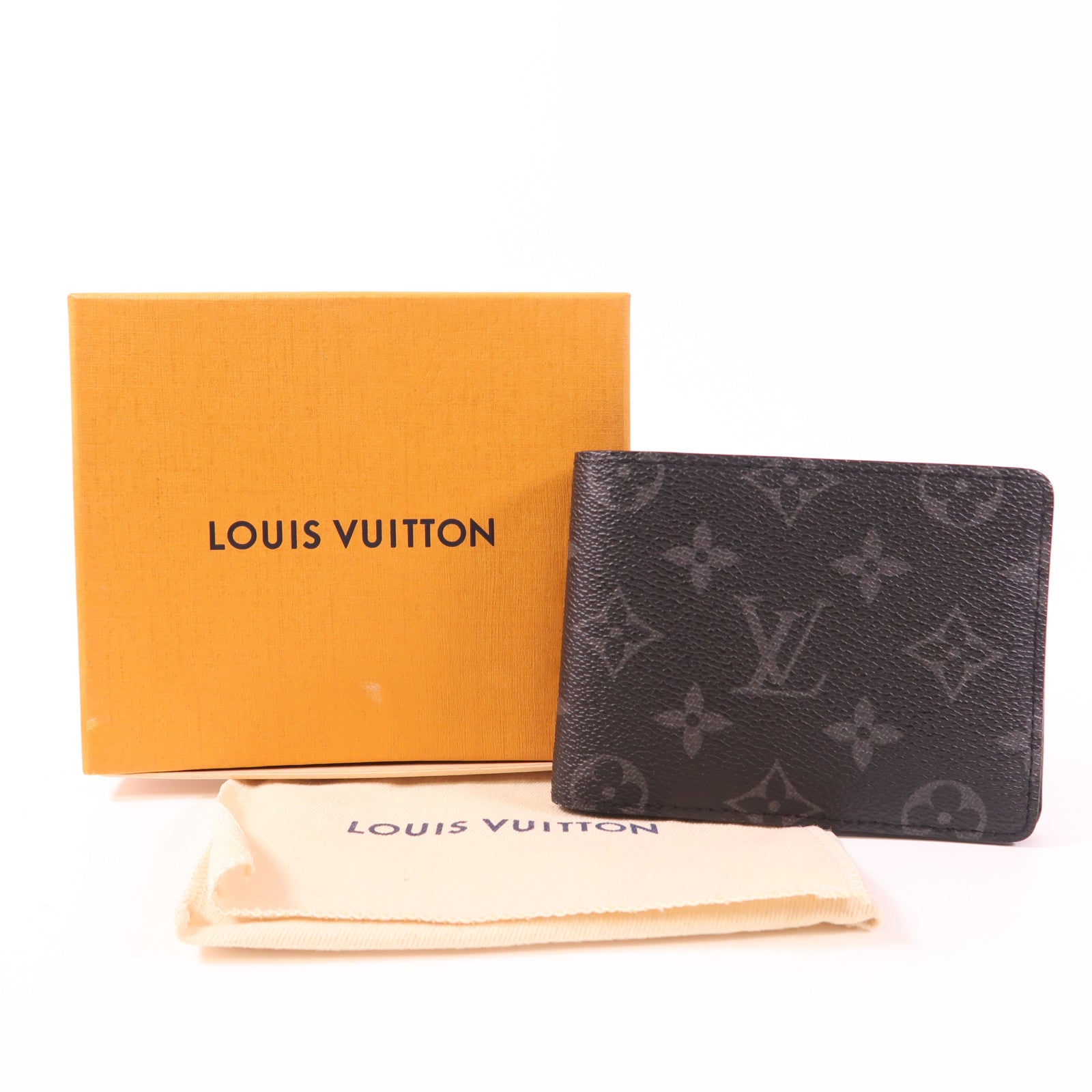 LOUIS VUITTON Monogram Eclipse Multiple錢包