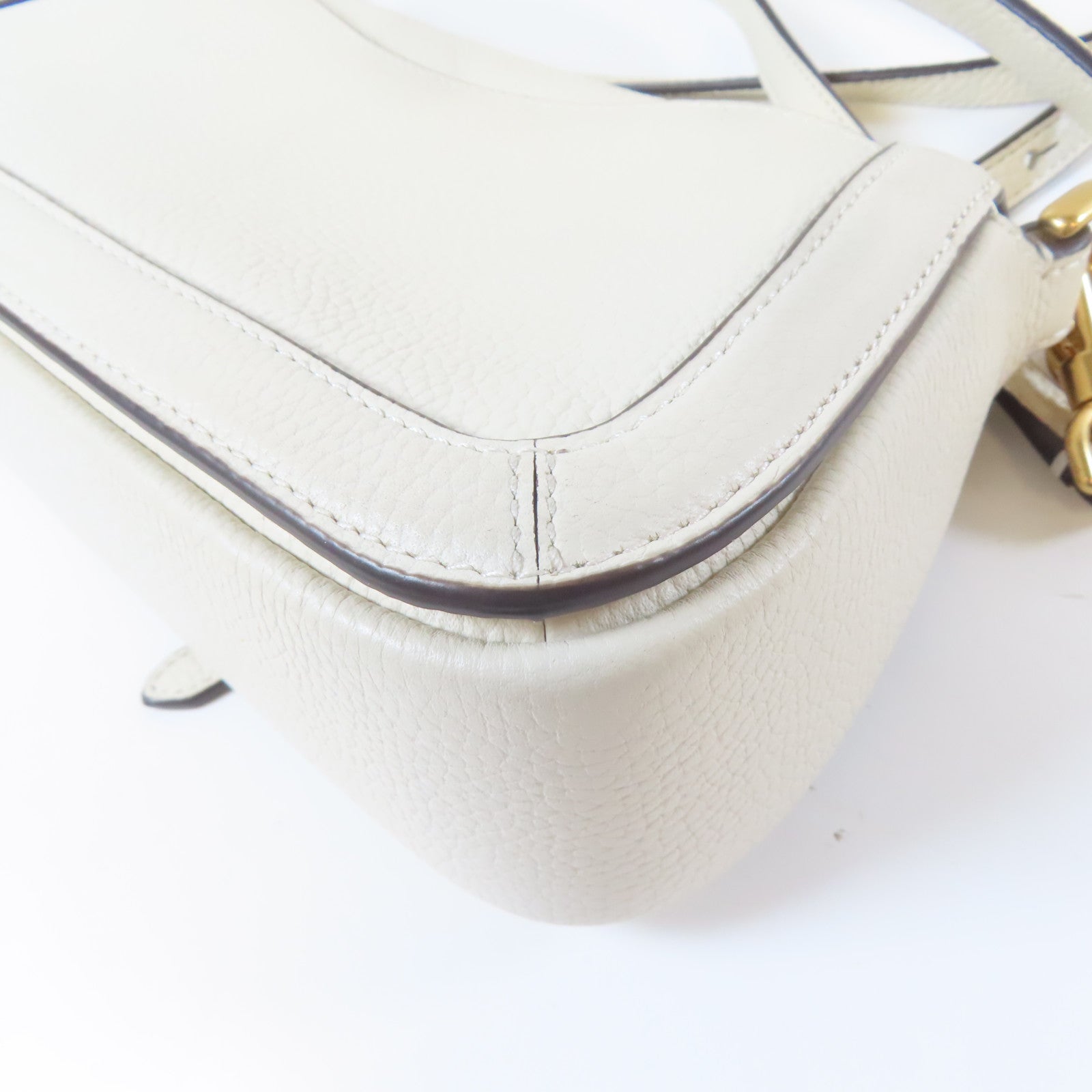 Kate Spade 牛皮皮革Shoulder Bag金扣手挽肩背兩用袋白色