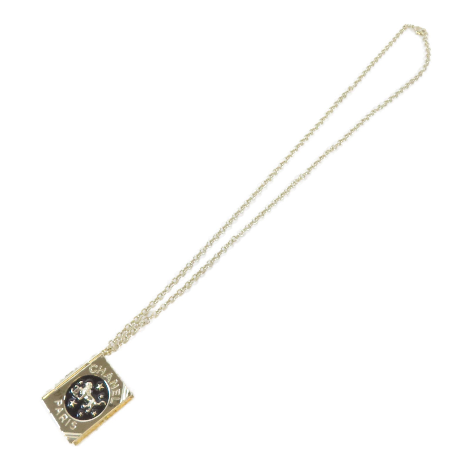 CHANEL 金屬Necklace項鍊金色/黑色
