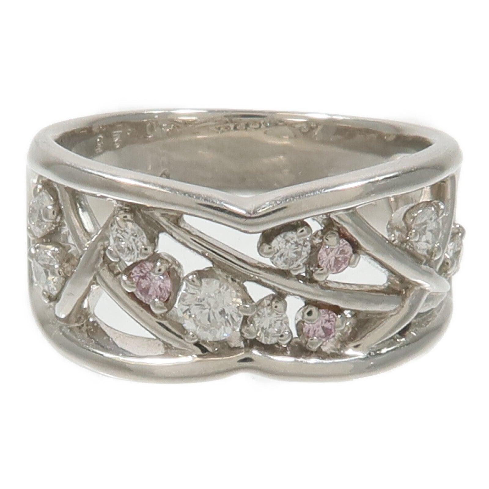 JEWELRY PT900鉑金Pink Diamond Ring鑽石戒指